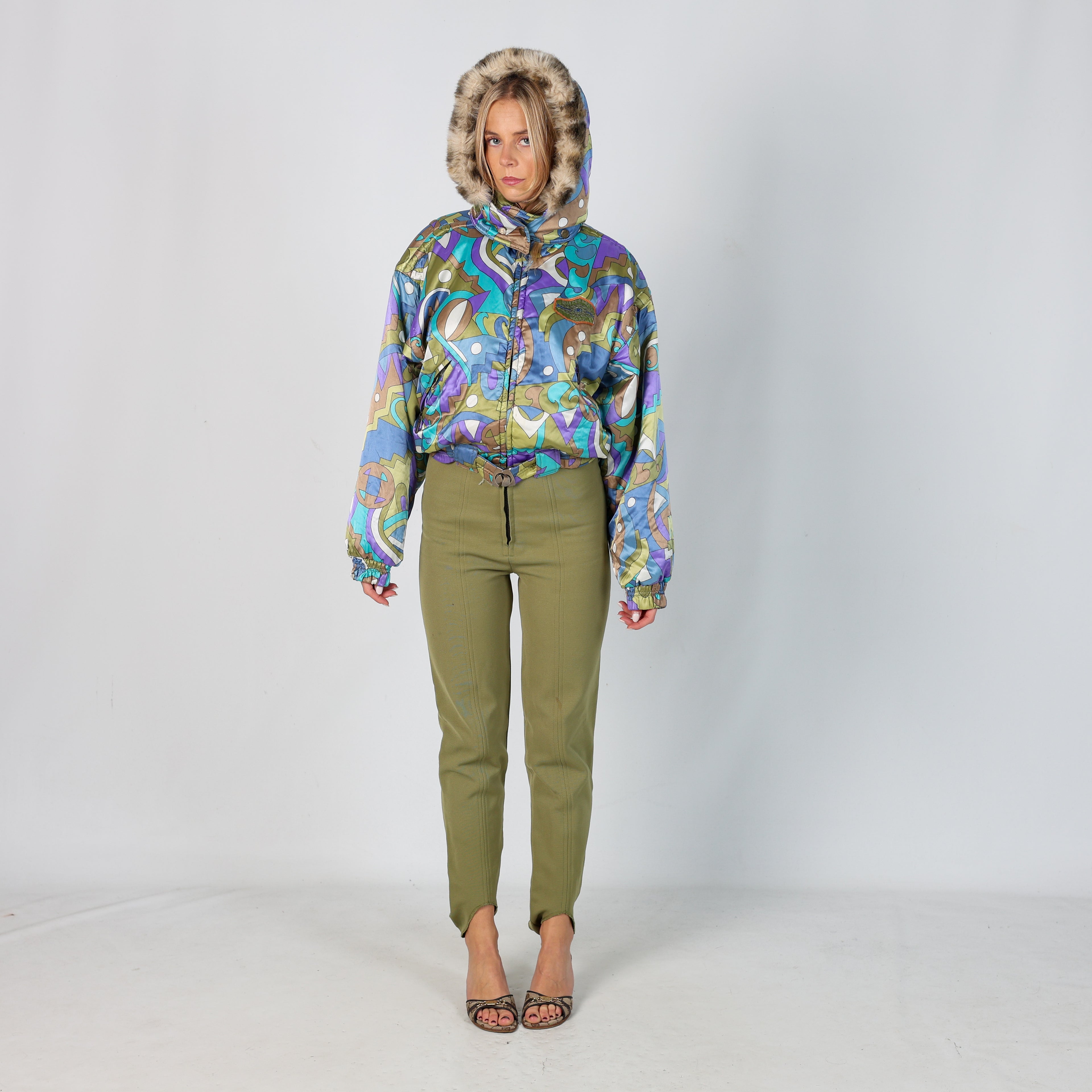 Dark Green 80s Silvy Ski Suit  (S)