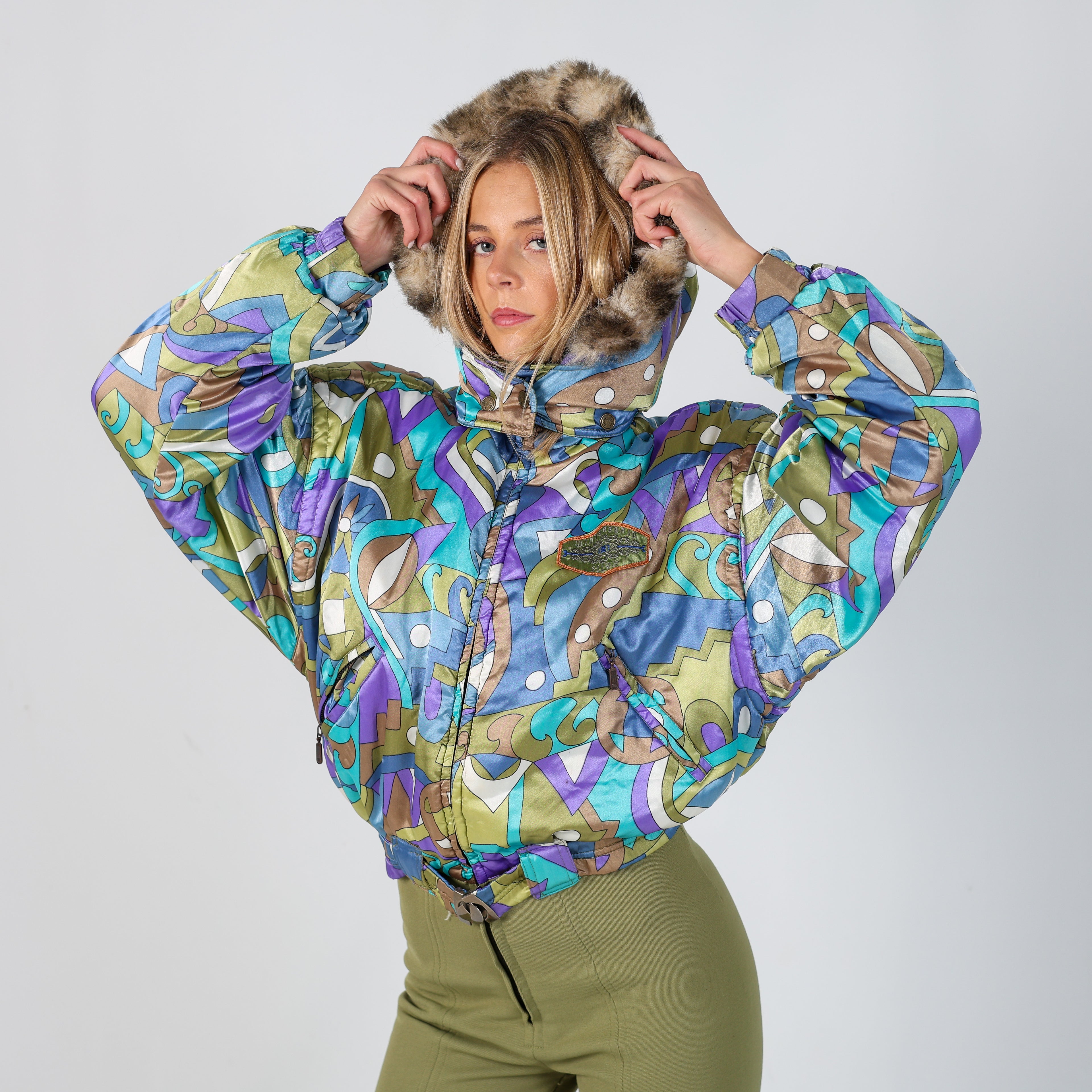 Dark Green 80s Silvy Ski Suit  (S)