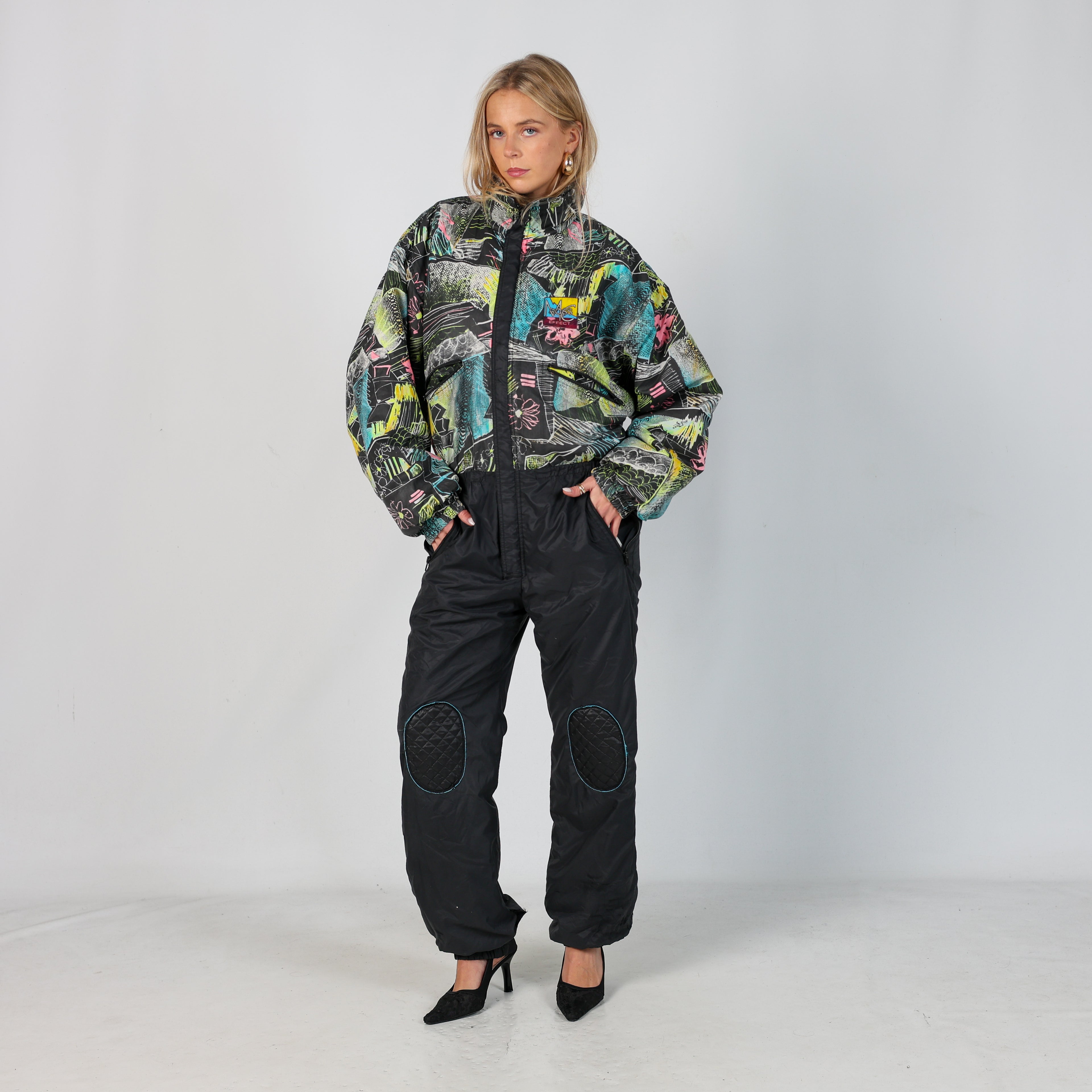 Black 90s MC Ross Ski Suit  (S)