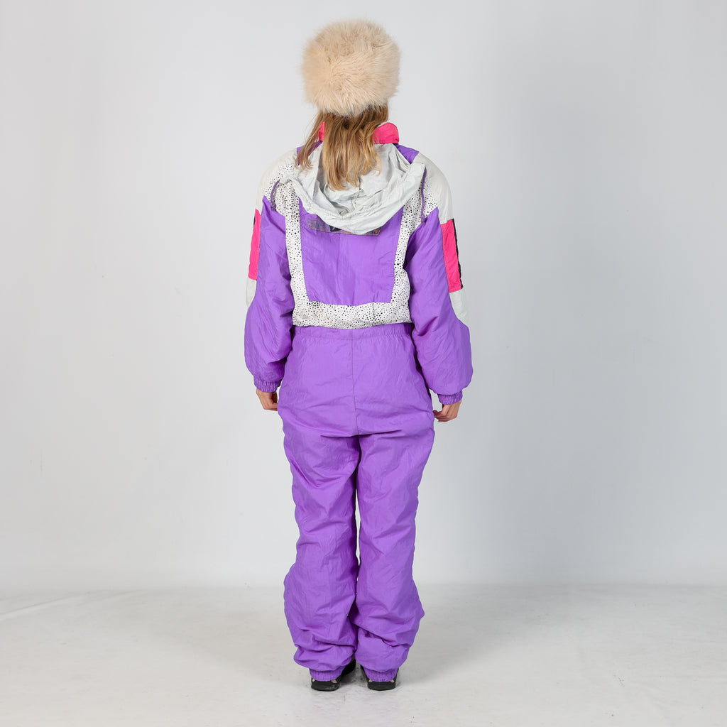 Purple 80s Rodeo Ski Suit  (L)