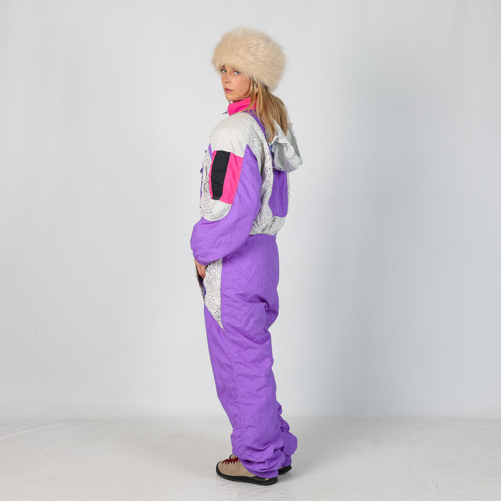 Purple 80s Rodeo Ski Suit  (L)