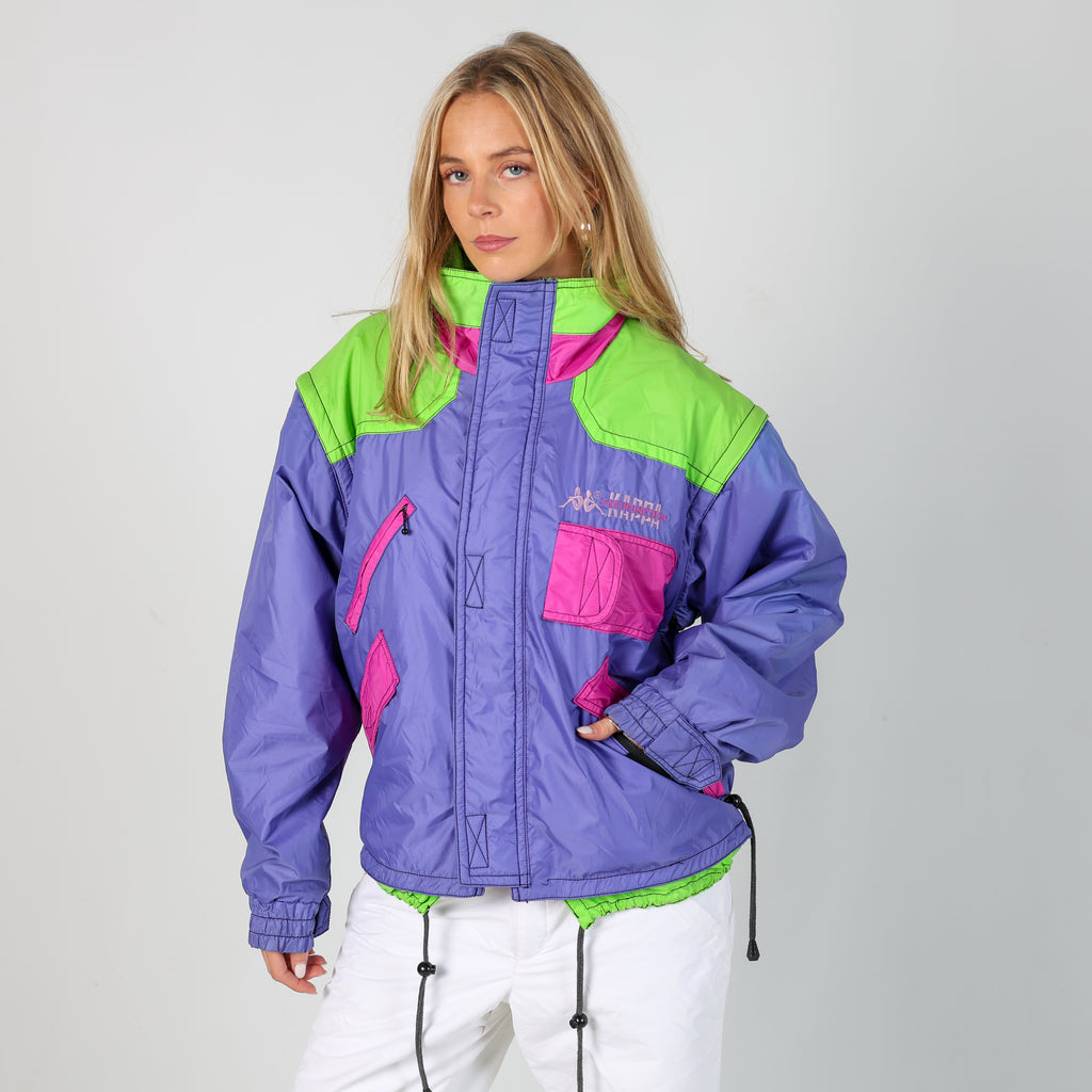 Purple y2ks Kappa Ski Jacket Fleece Lined (M)