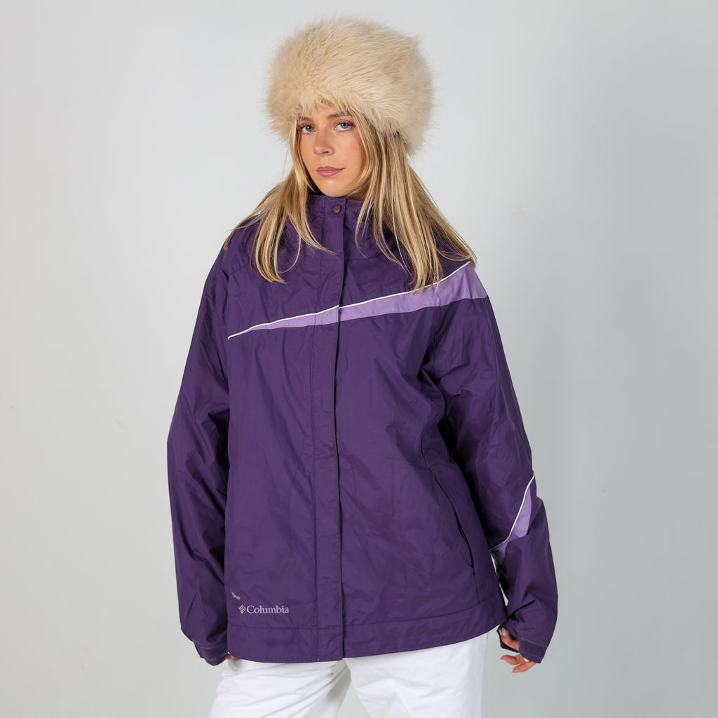 Purple y2ks Columbia Ski Jacket Fleece Lined (XL)