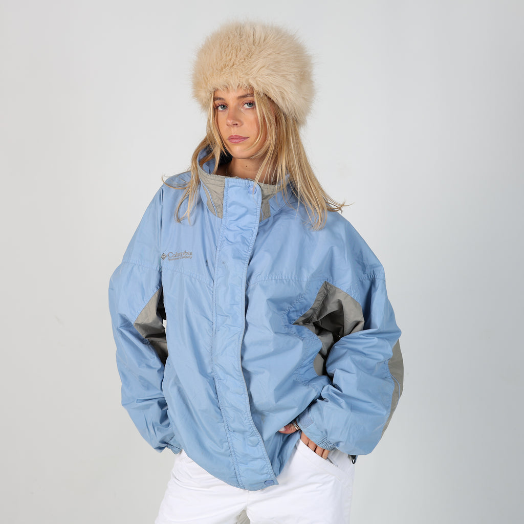 Light Blue y2ks Columbia Ski Jacket  (XL)