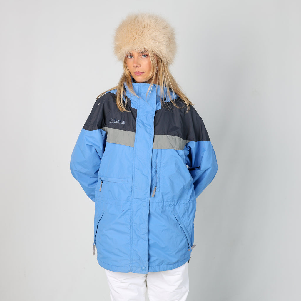 Light Blue y2ks Columbia Ski Jacket  (M)