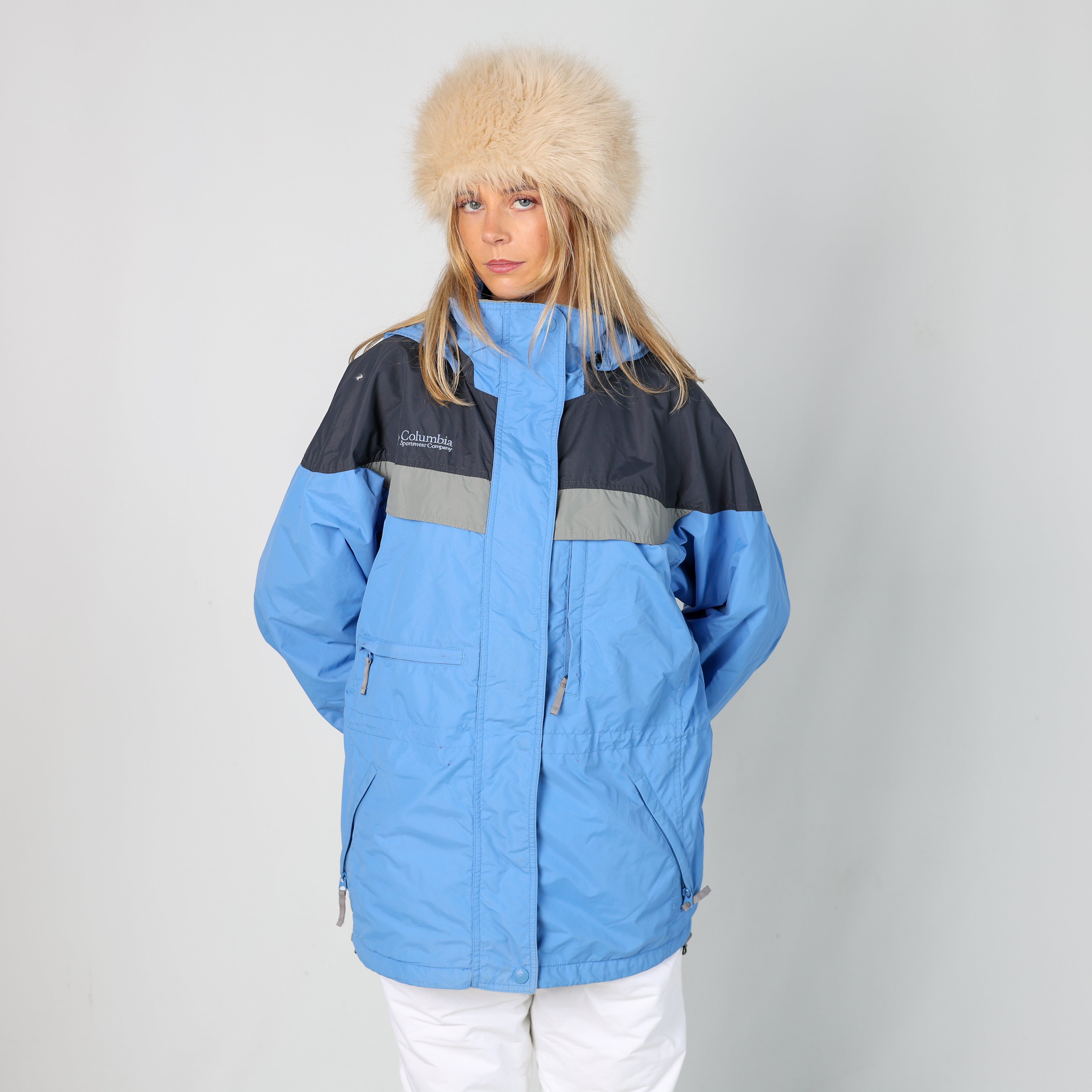 Light Blue y2ks Columbia Ski Jacket  (M)