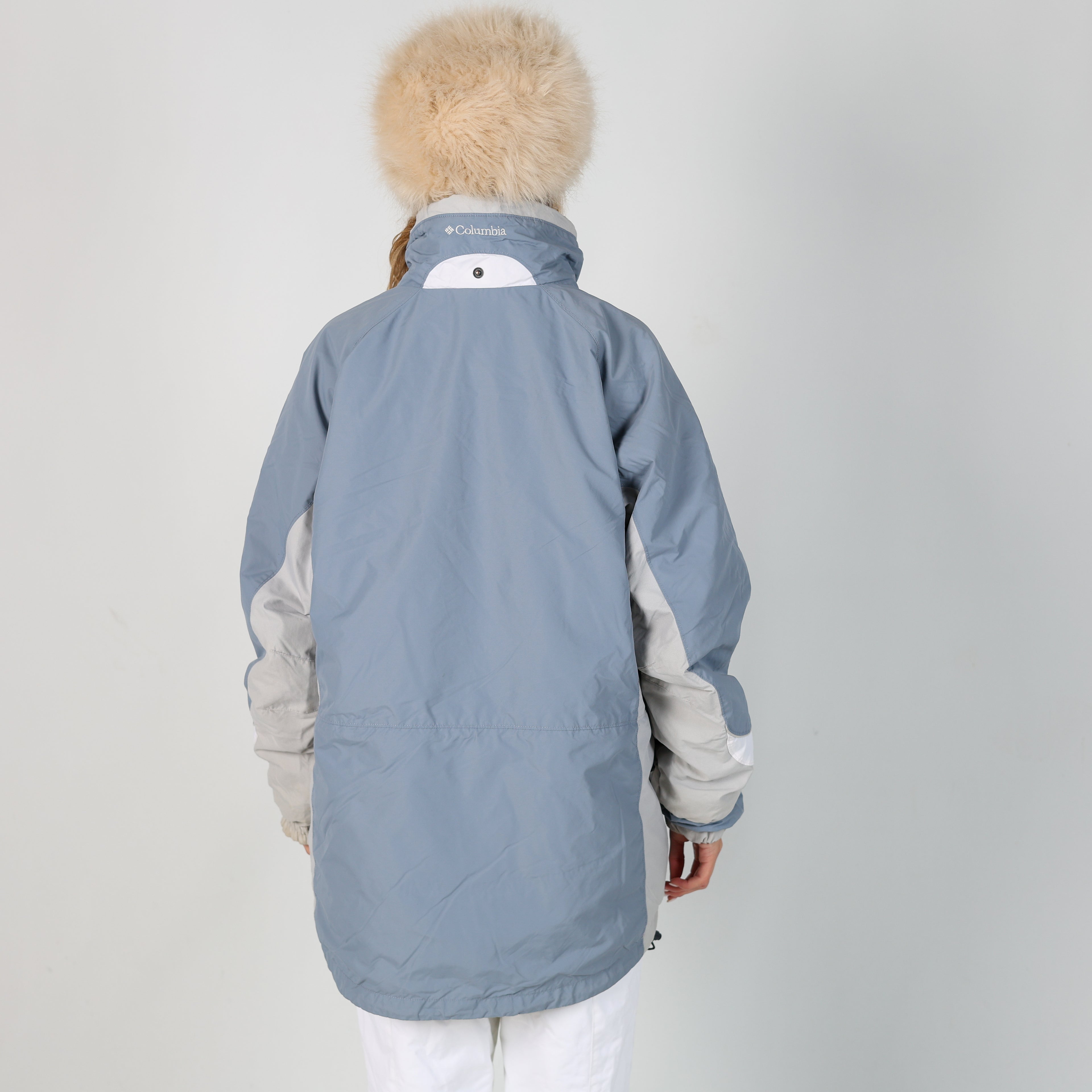 Light Blue y2ks Columbia Ski Jacket Fleece Lined (XL)