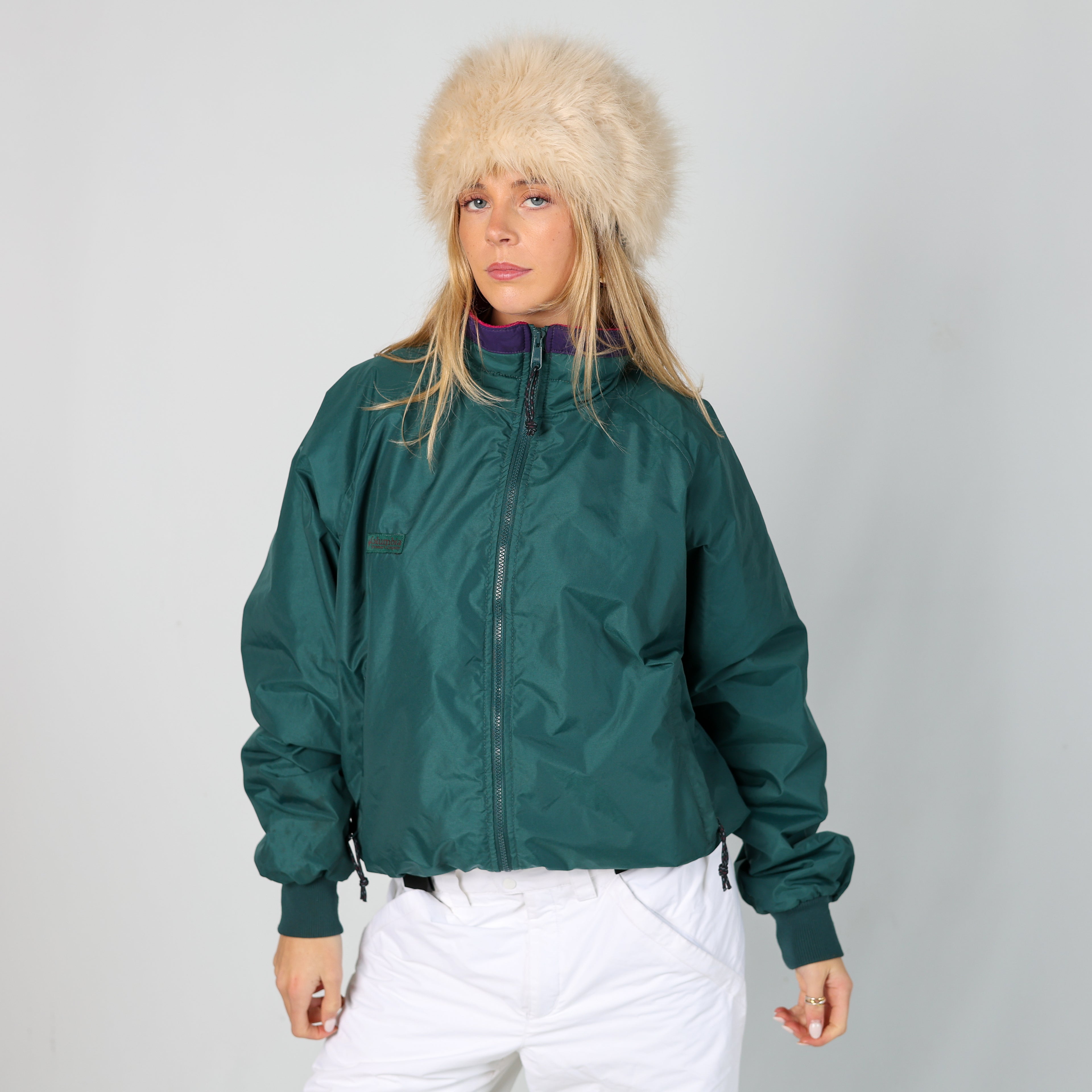 Dark Green y2ks Columbia Ski Jacket  (M)