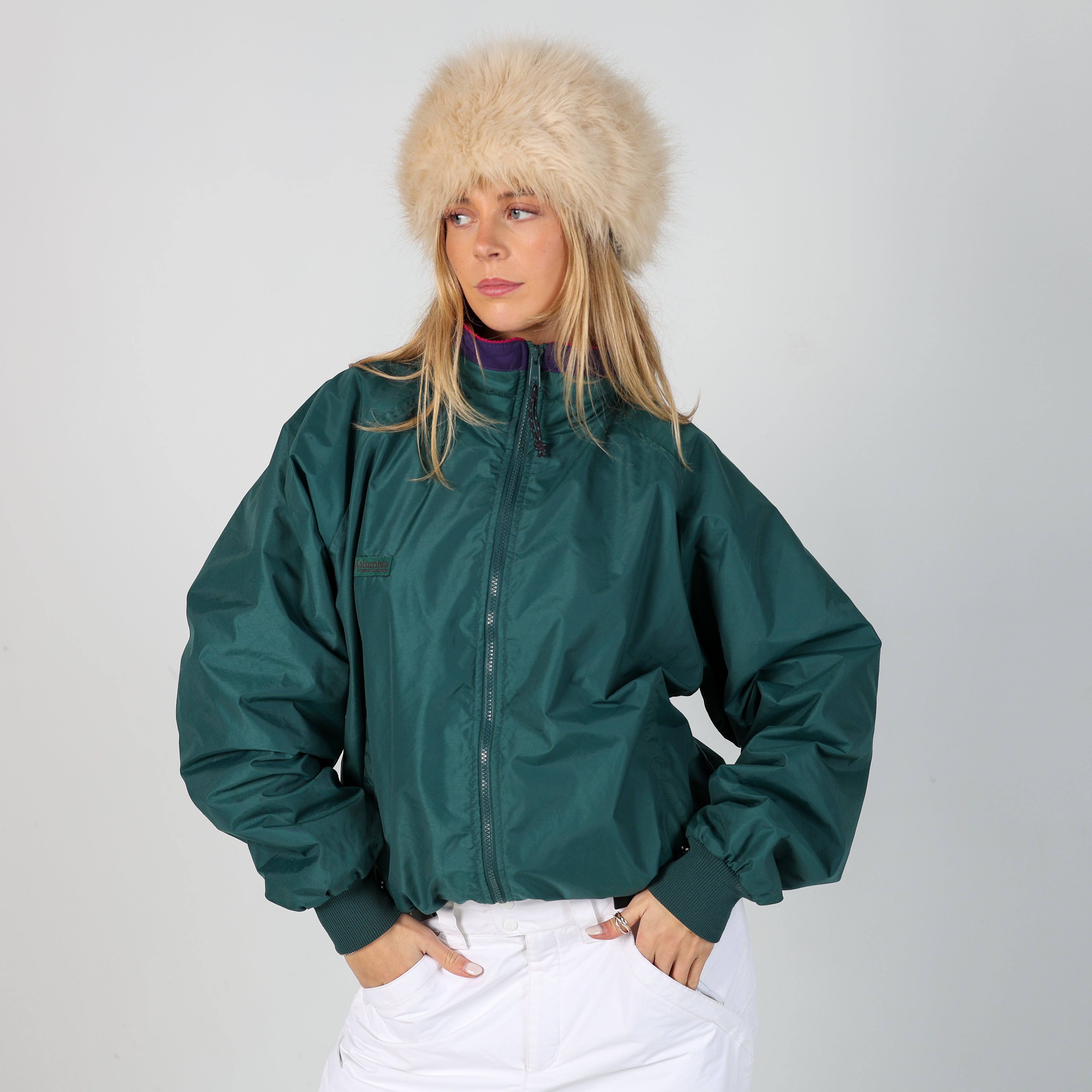 Dark Green y2ks Columbia Ski Jacket  (M)