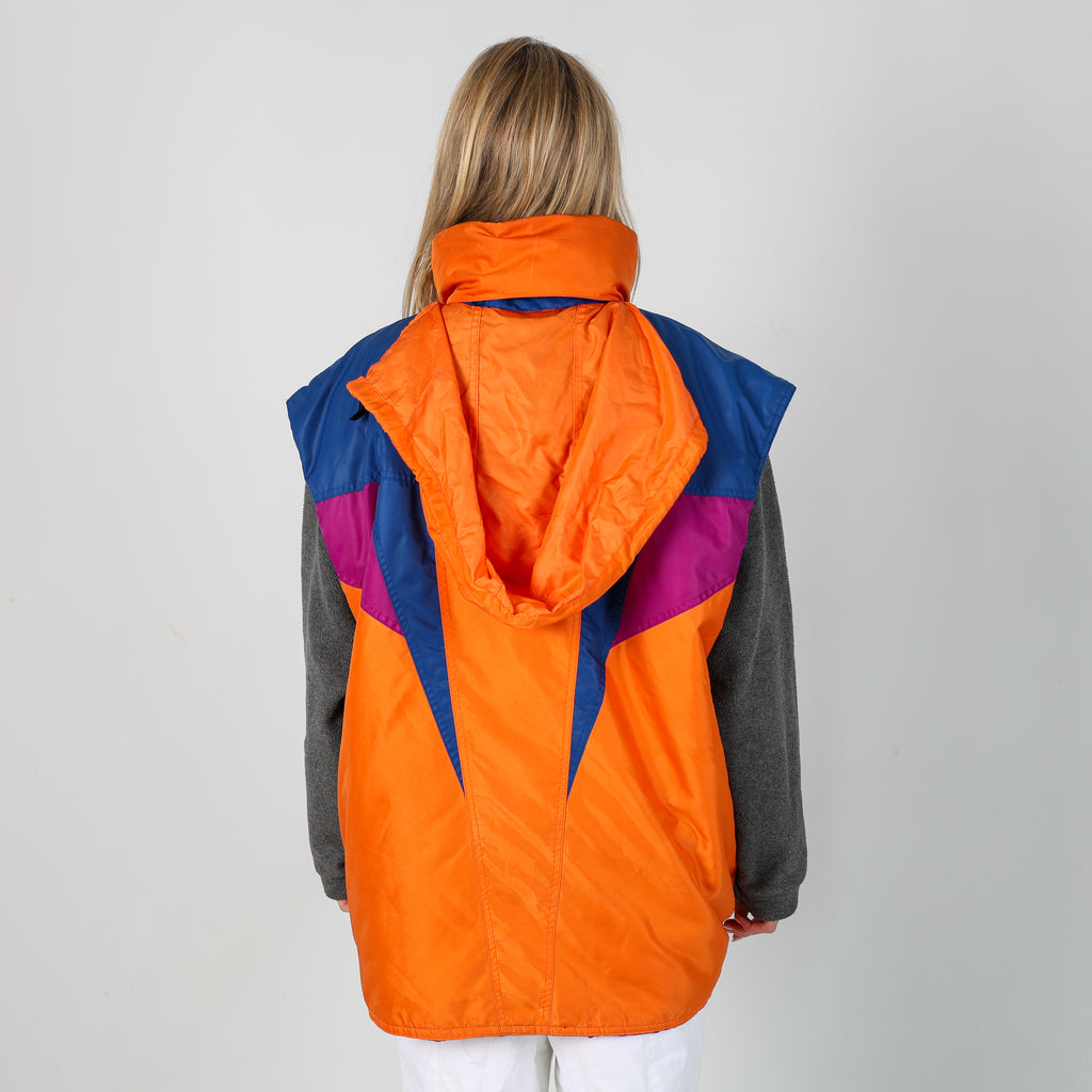 Orange 80s Fila Ski Jacket Gilet (XL)