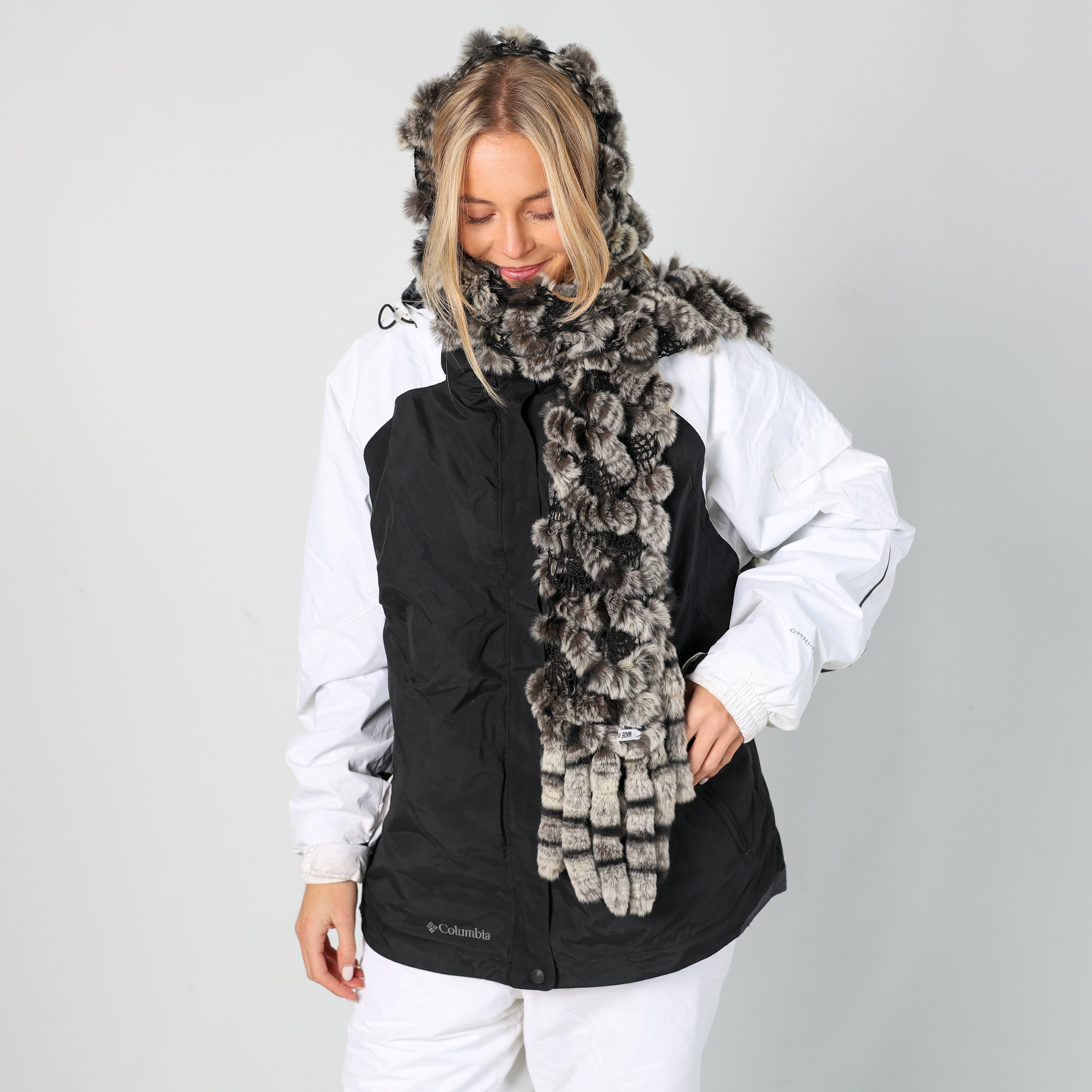 Black y2ks Columbia Ski Jacket Fleece Lined (XL)