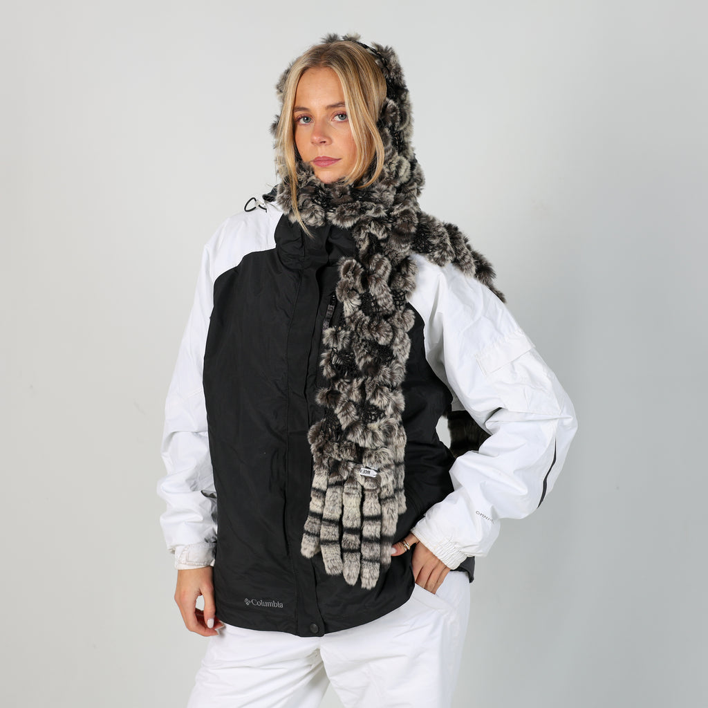 Black y2ks Columbia Ski Jacket Fleece Lined (XL)