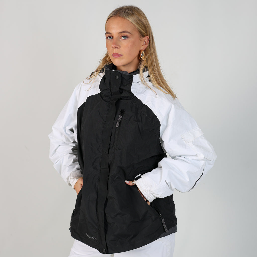 Black y2ks Columbia Ski Jacket Fleece Lined (XL)
