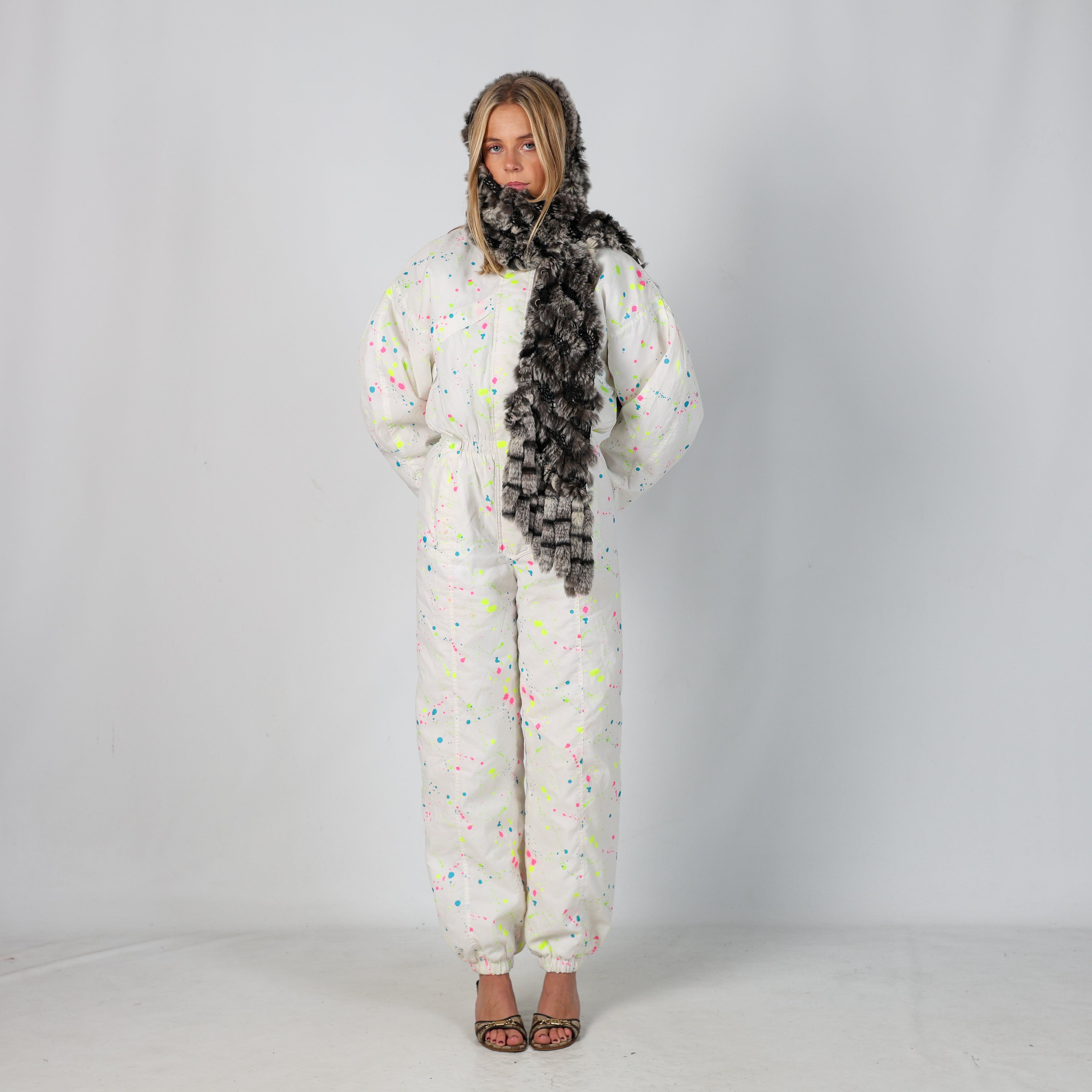 Ivory 80s Cis Sportwear Ski Suit  (XS)