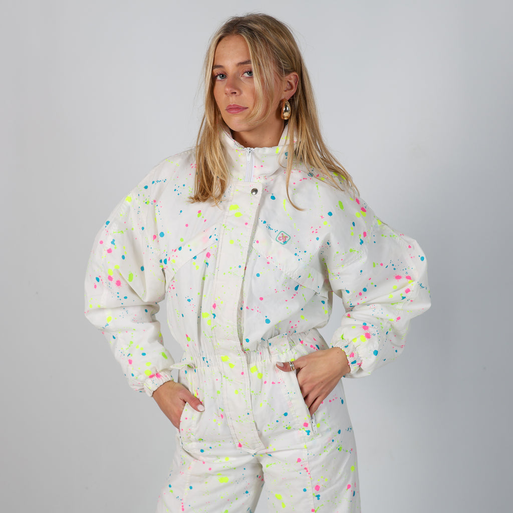 Ivory 80s Cis Sportwear Ski Suit  (XS)