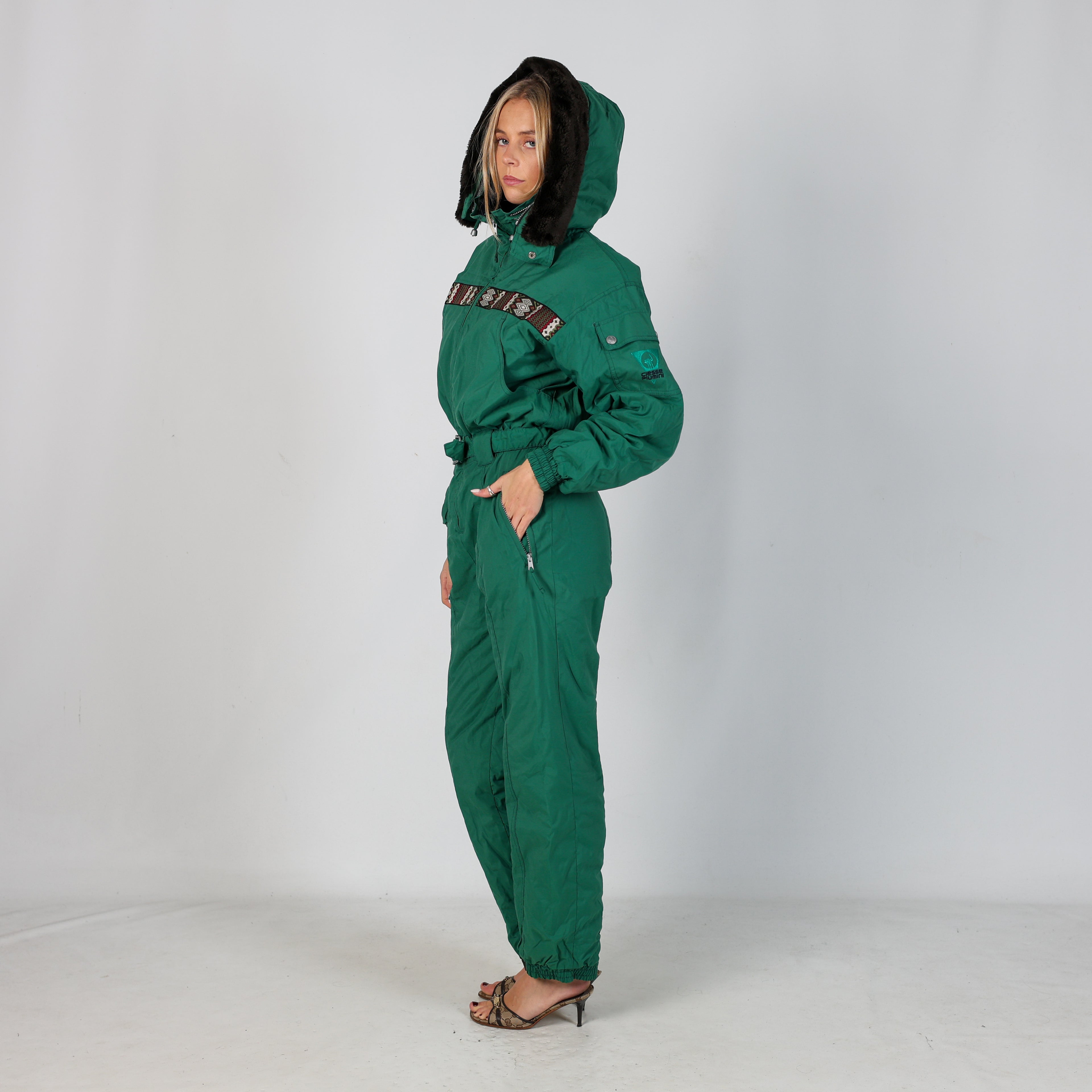 Dark Green y2ks Ciesse Piumini Ski Suit  (S)