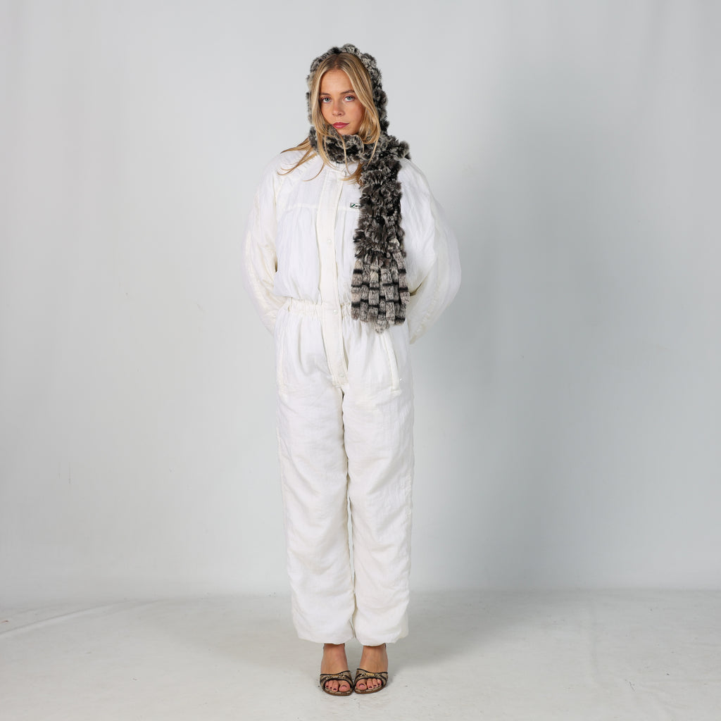 Ivory 80s Stratos Ski Suit  (S)