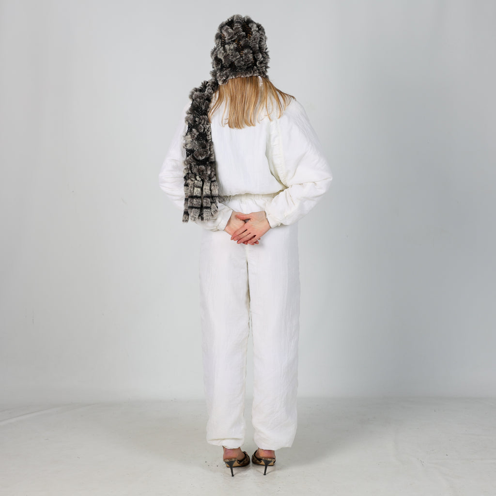 Ivory 80s Stratos Ski Suit  (S)