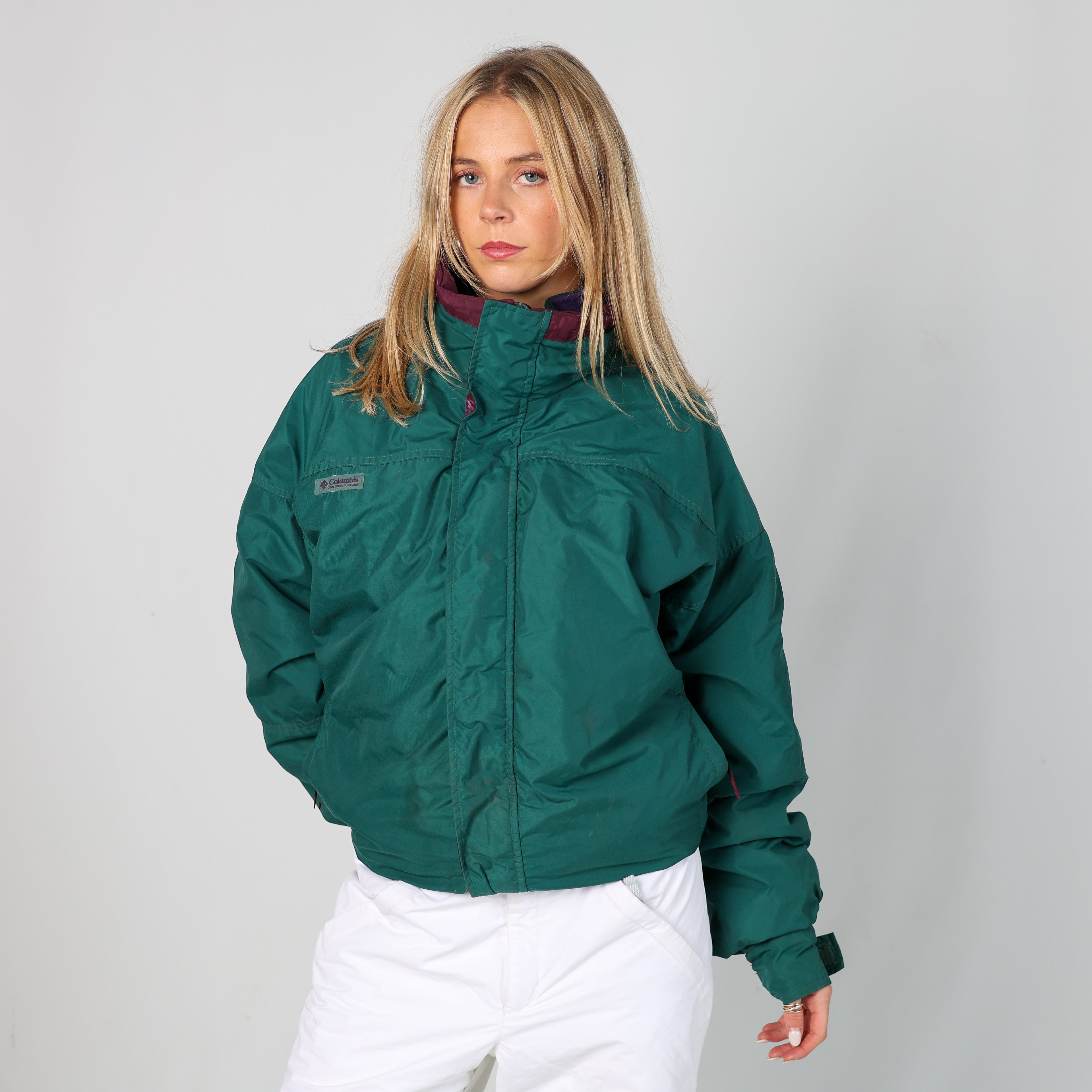 Dark Green 90s Columbia Ski Jacket  (XL)