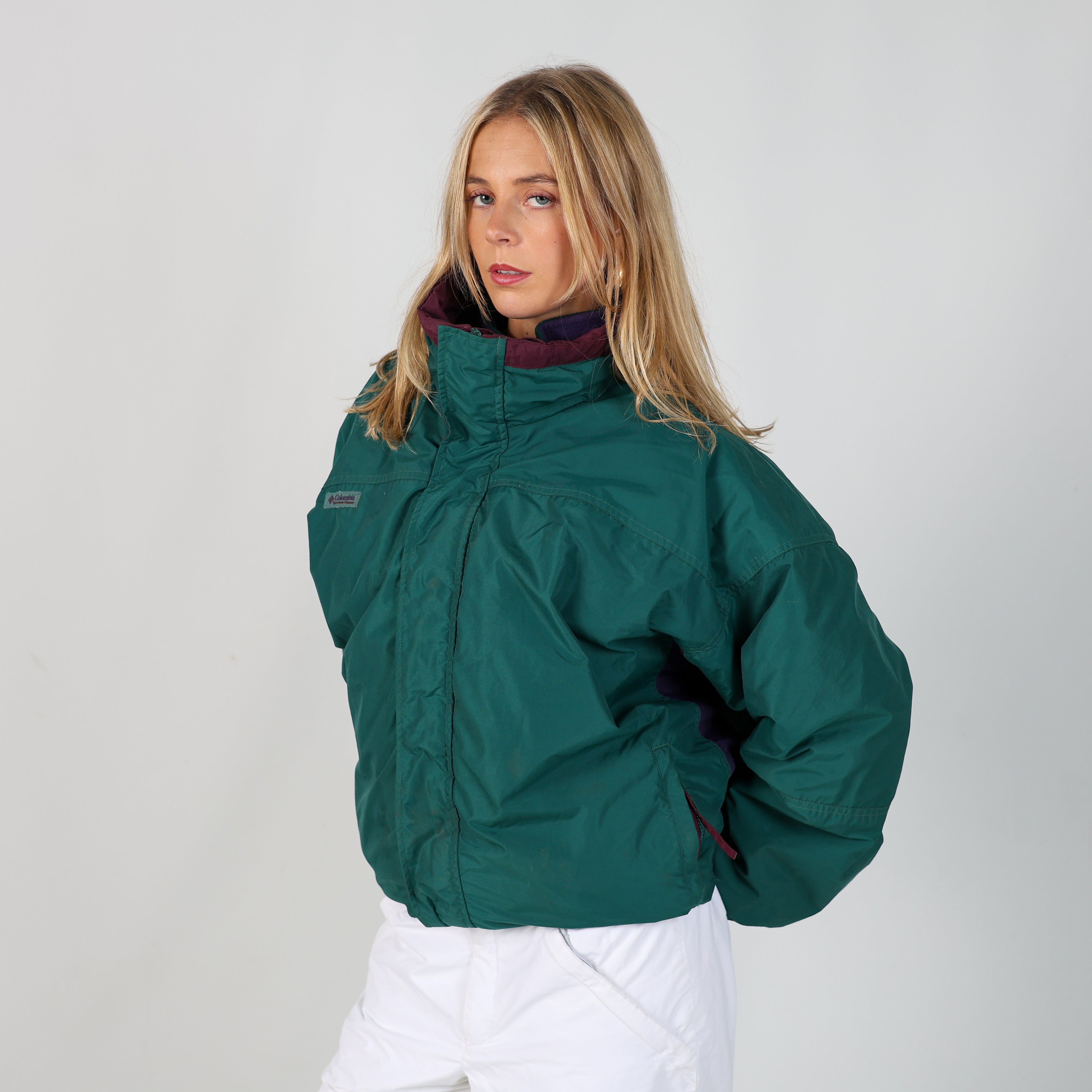 Dark Green 90s Columbia Ski Jacket  (XL)