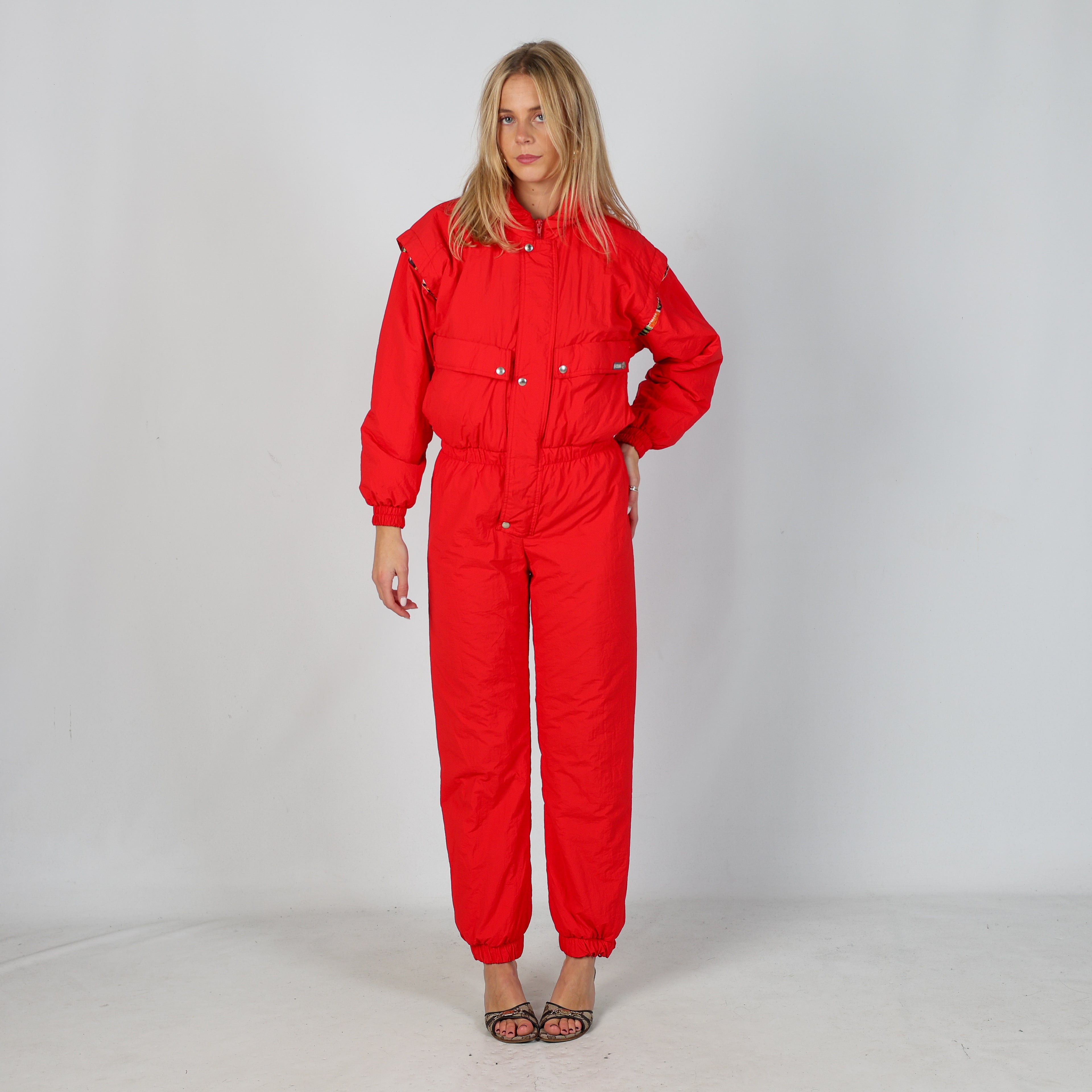 Red 90s Colmar Ski Suit  (S)