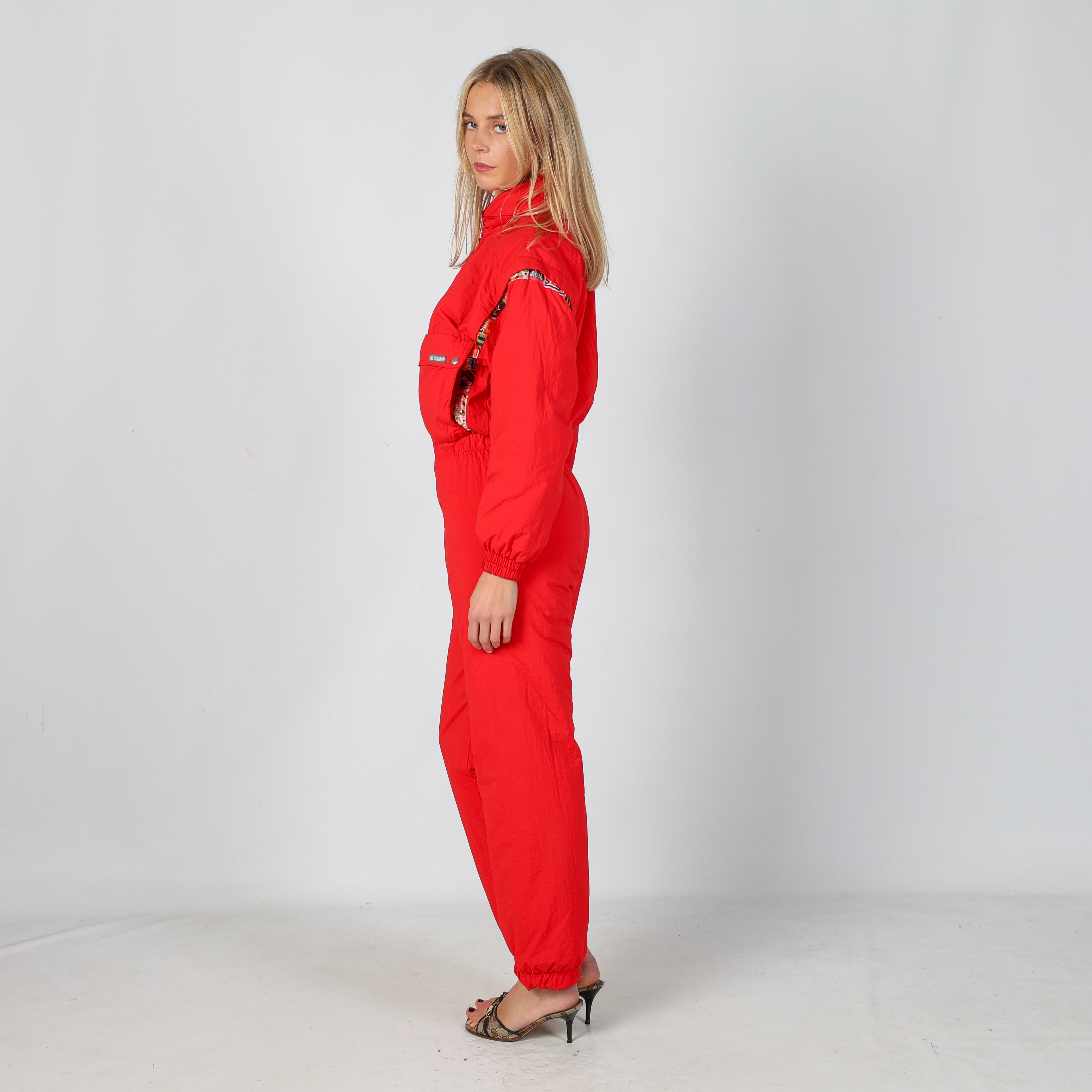 Red 90s Colmar Ski Suit  (S)