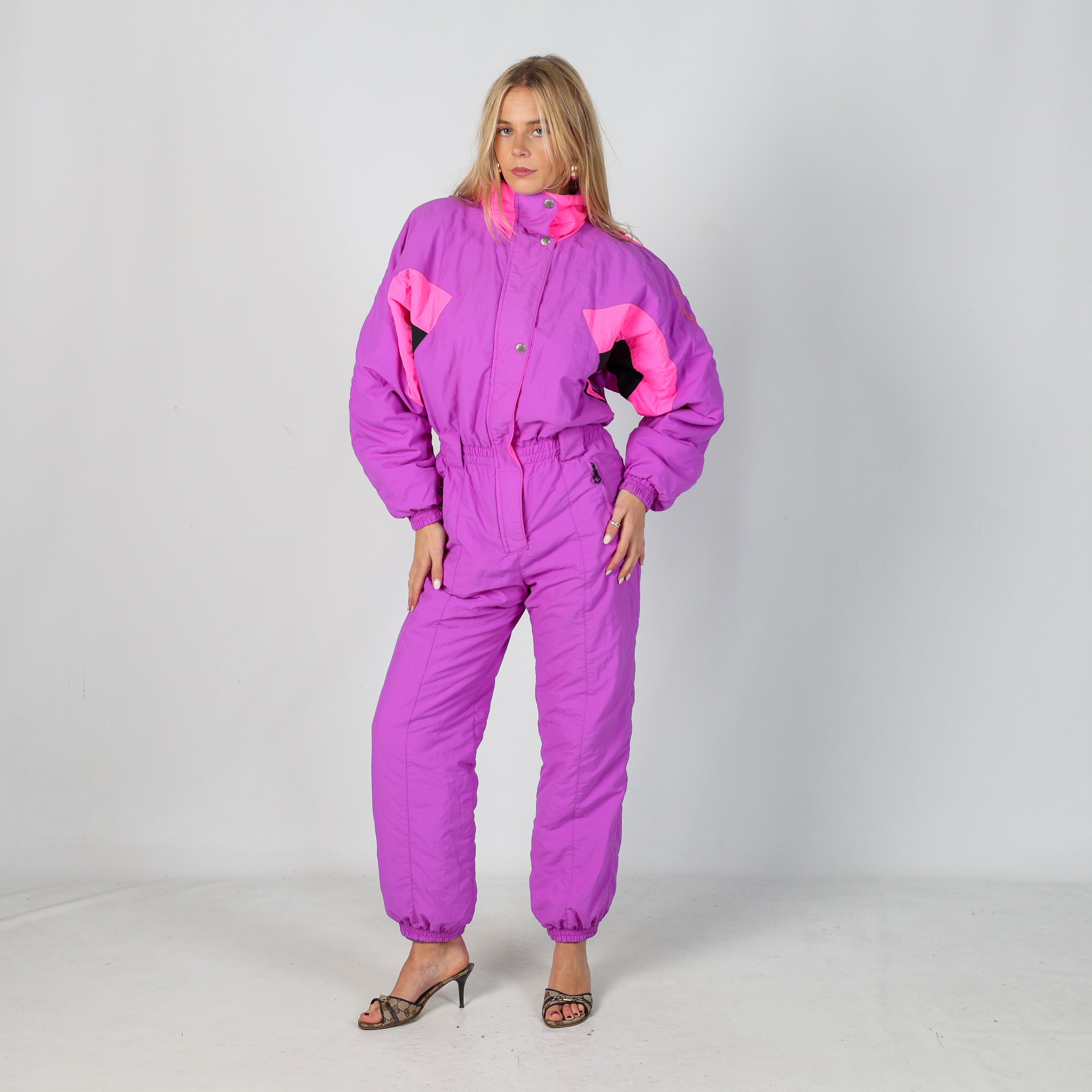 Purple 80s MC Ross Ski Suit  (S)