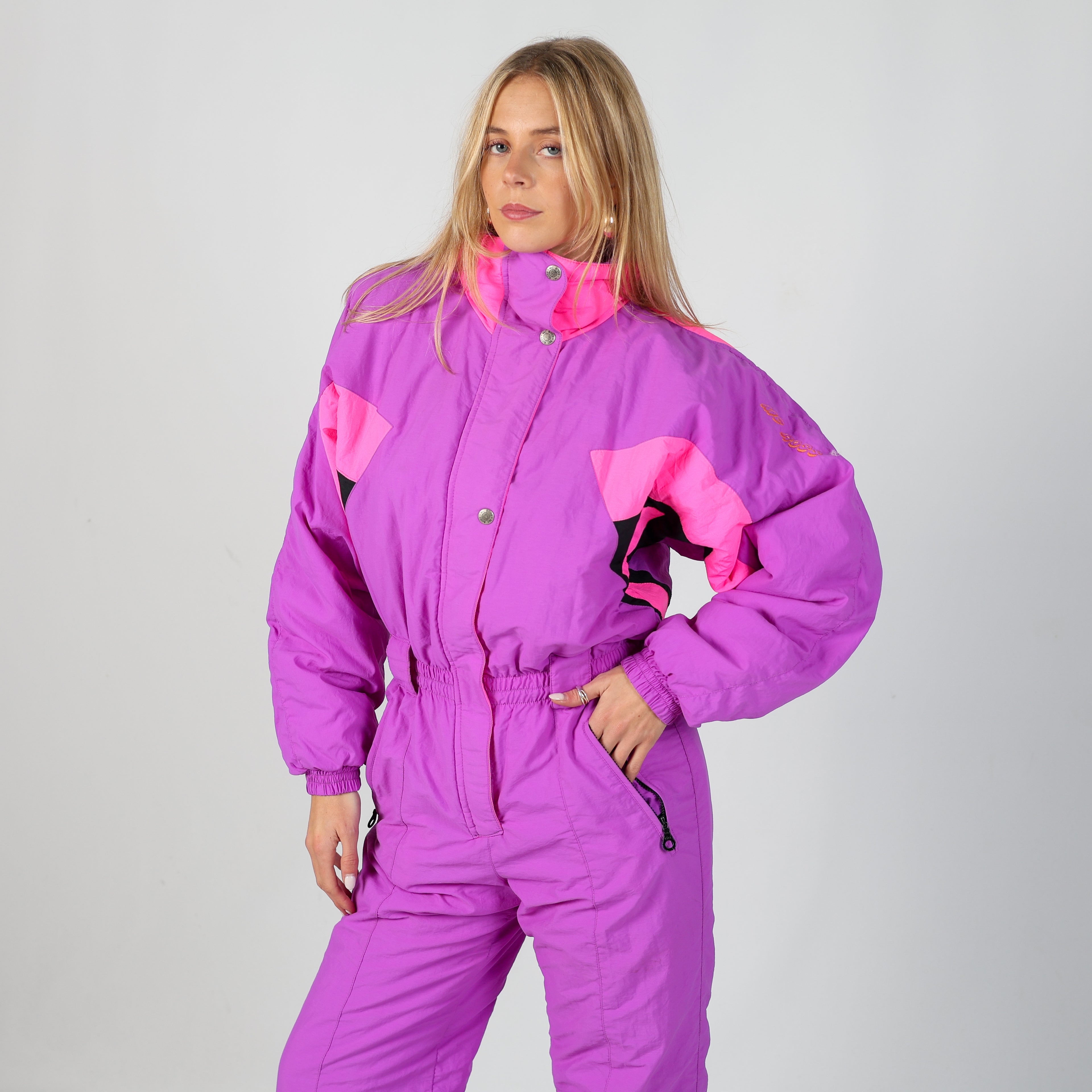 Purple 80s MC Ross Ski Suit  (S)