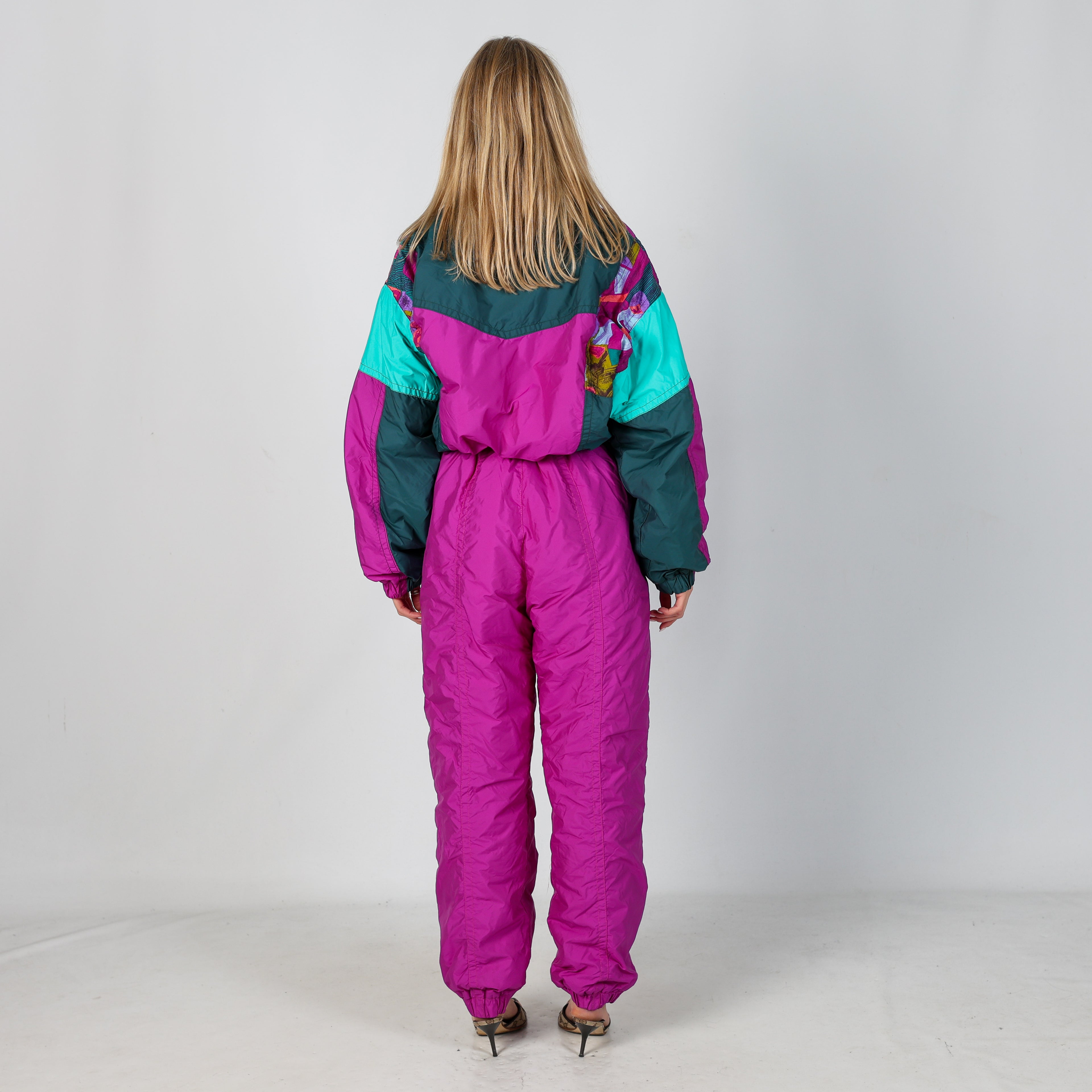Purple 80s Creato in Italia Ski Suit  (L)