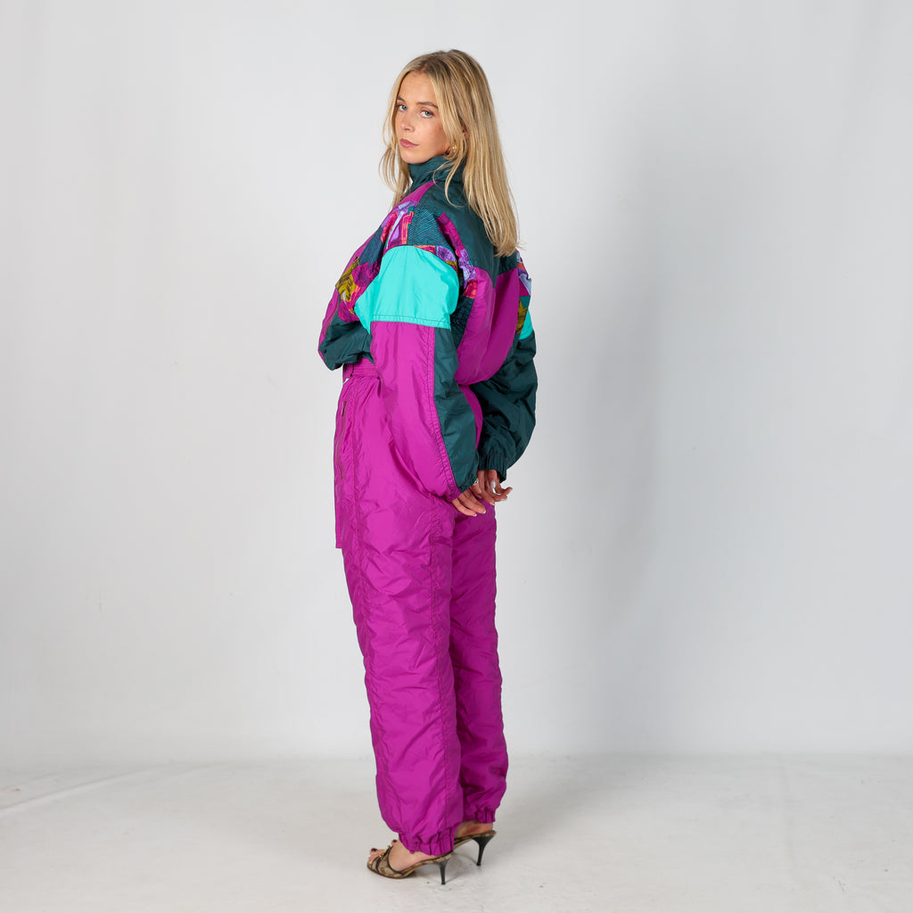 Purple 80s Creato in Italia Ski Suit  (L)