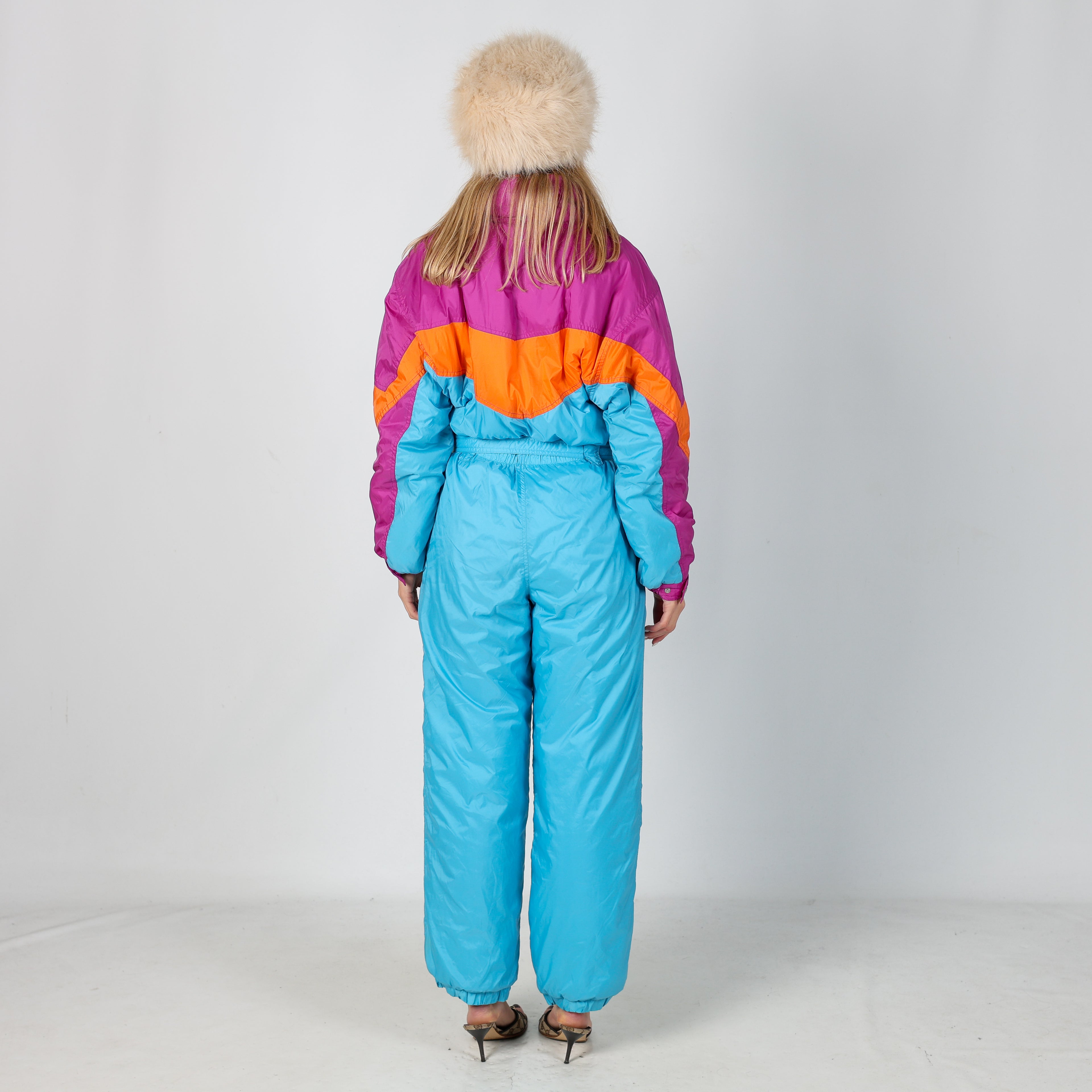 Blue 90s Cacao Ski Suit  (S)