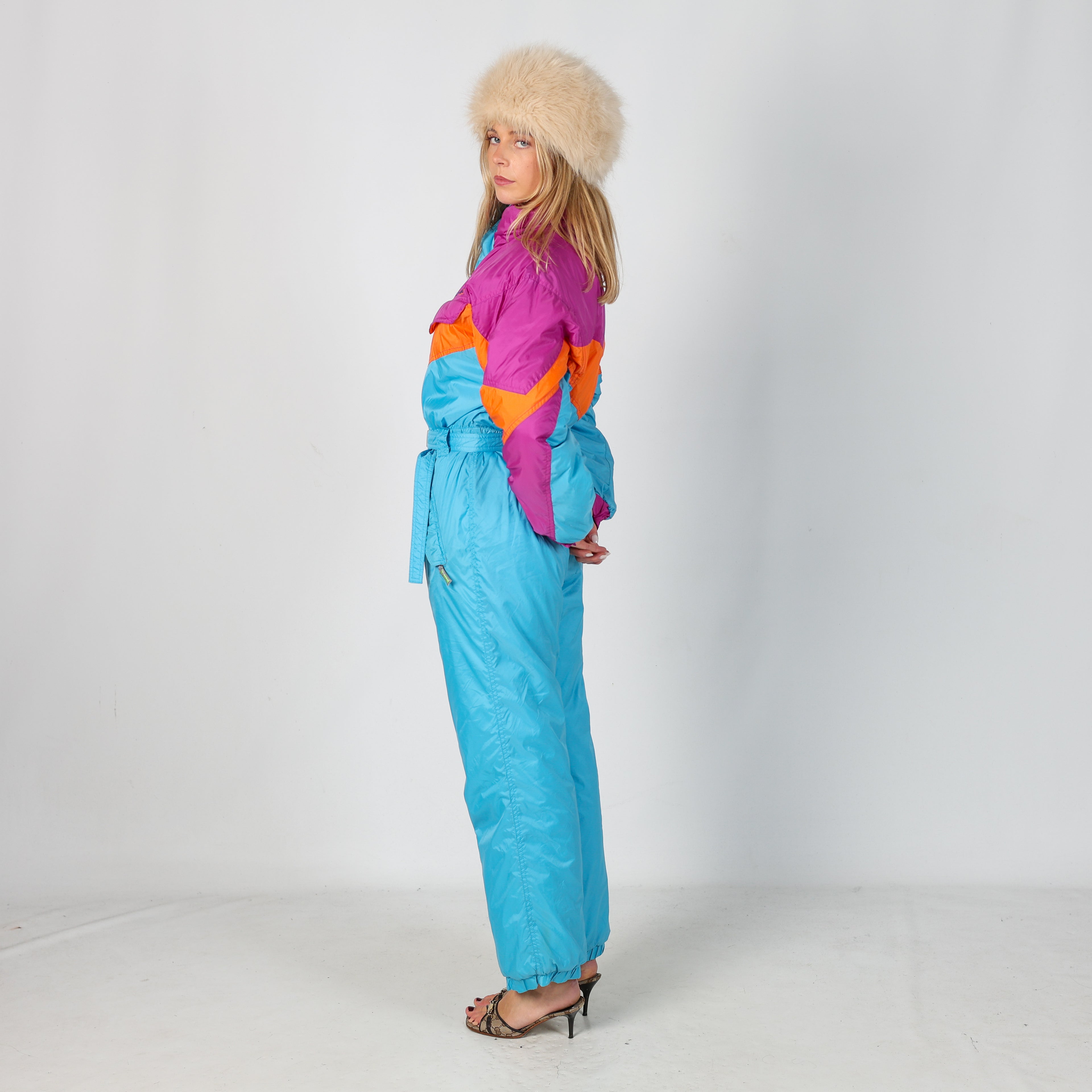 Blue 90s Cacao Ski Suit  (S)