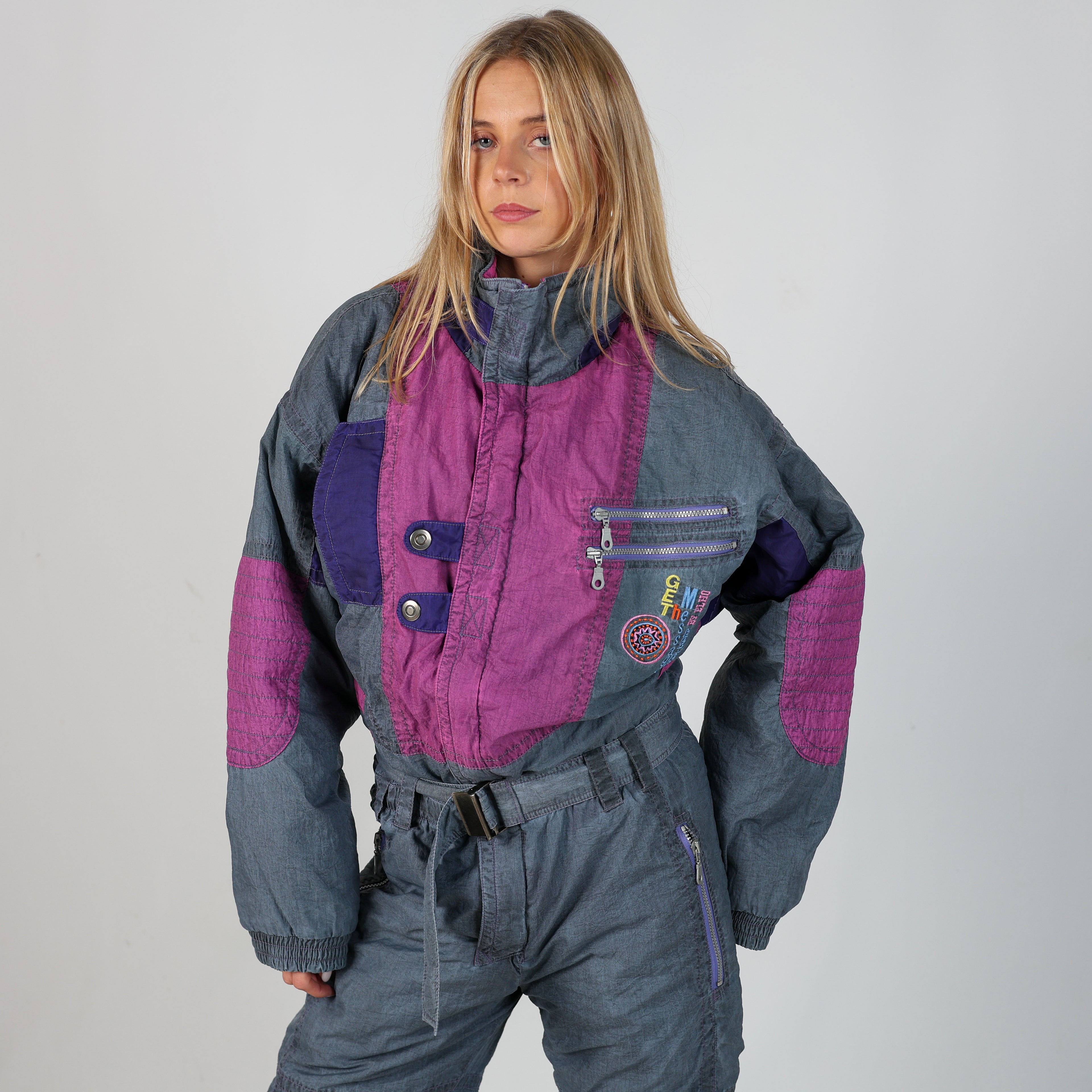 Grey 80s Elho Ski Suit  (M)