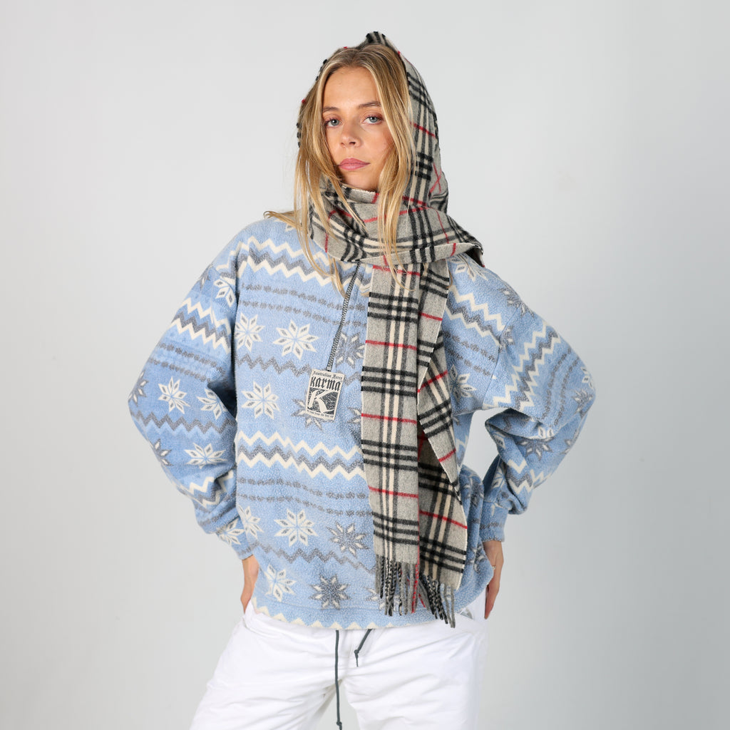 Light Blue 80s Australian Force Karma Ski Fleece  (M)