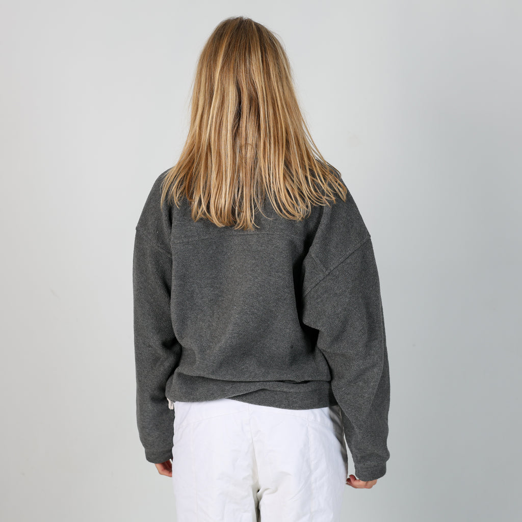 Charcoal Grey y2ks Think Pink Ski Fleece  (M)