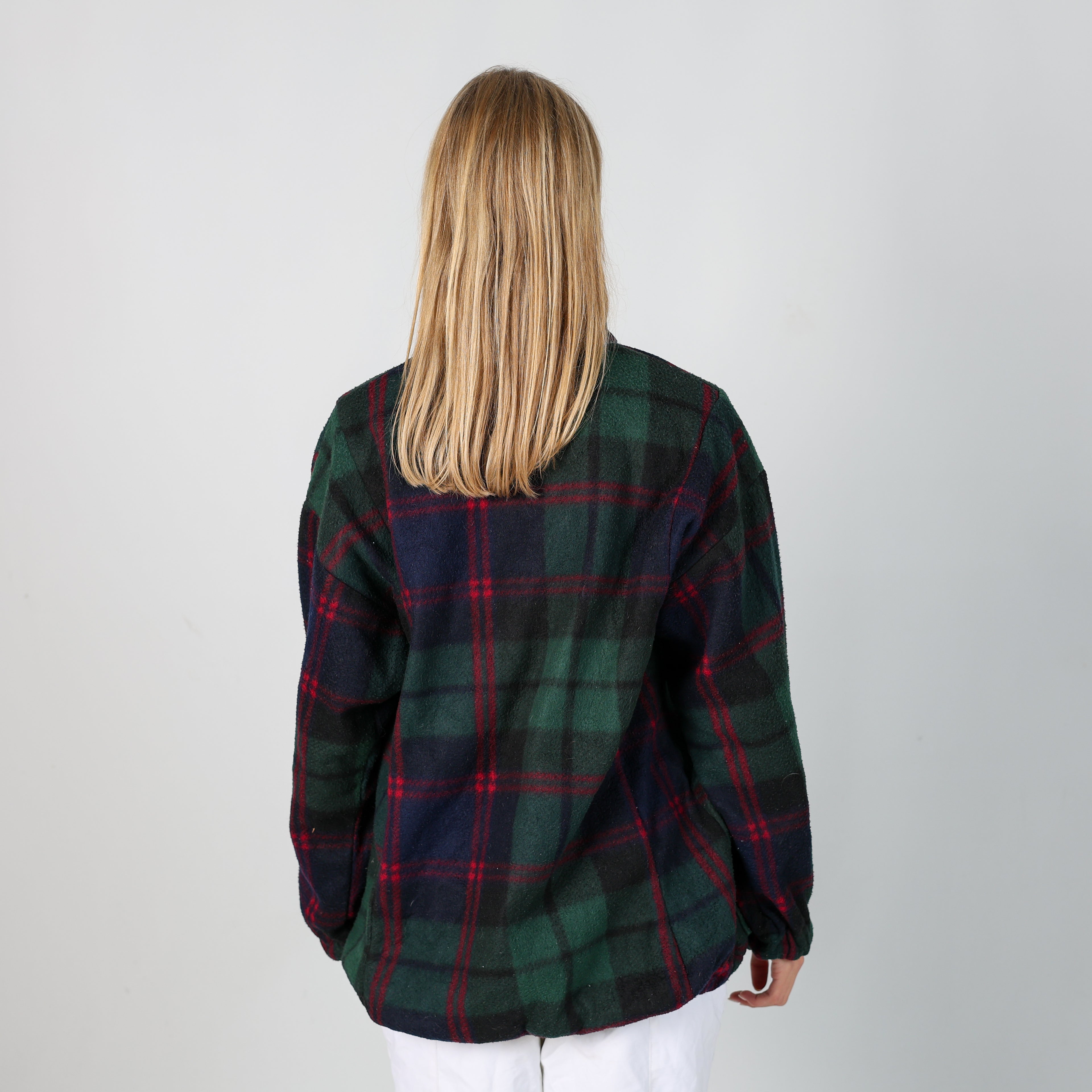 Dark Green 90s Unbranded Ski Fleece  (M)