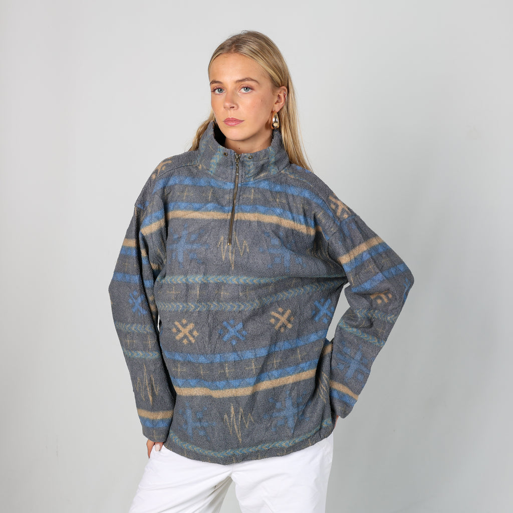 Grey 80s 2nd Impulse Ski Fleece  (M)