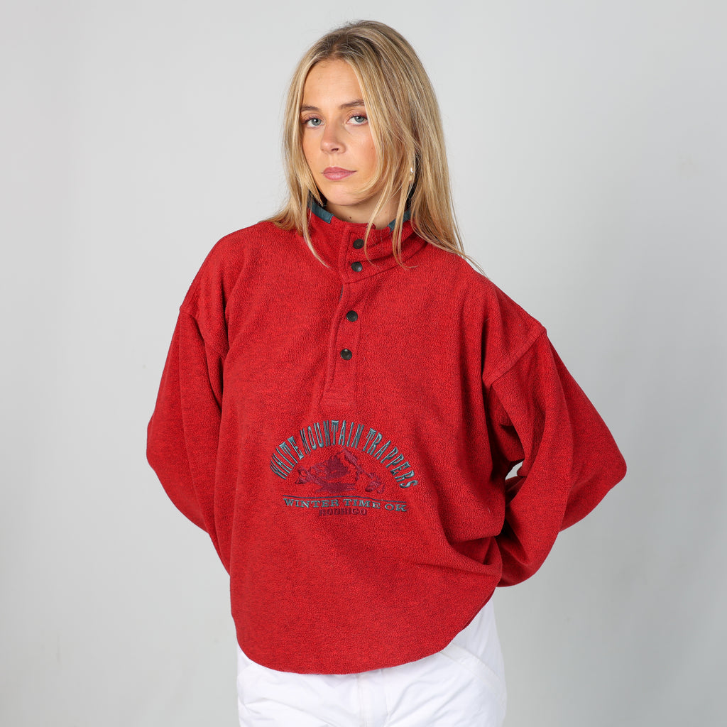 Red 90s Rodrigo Ski Fleece  (M)