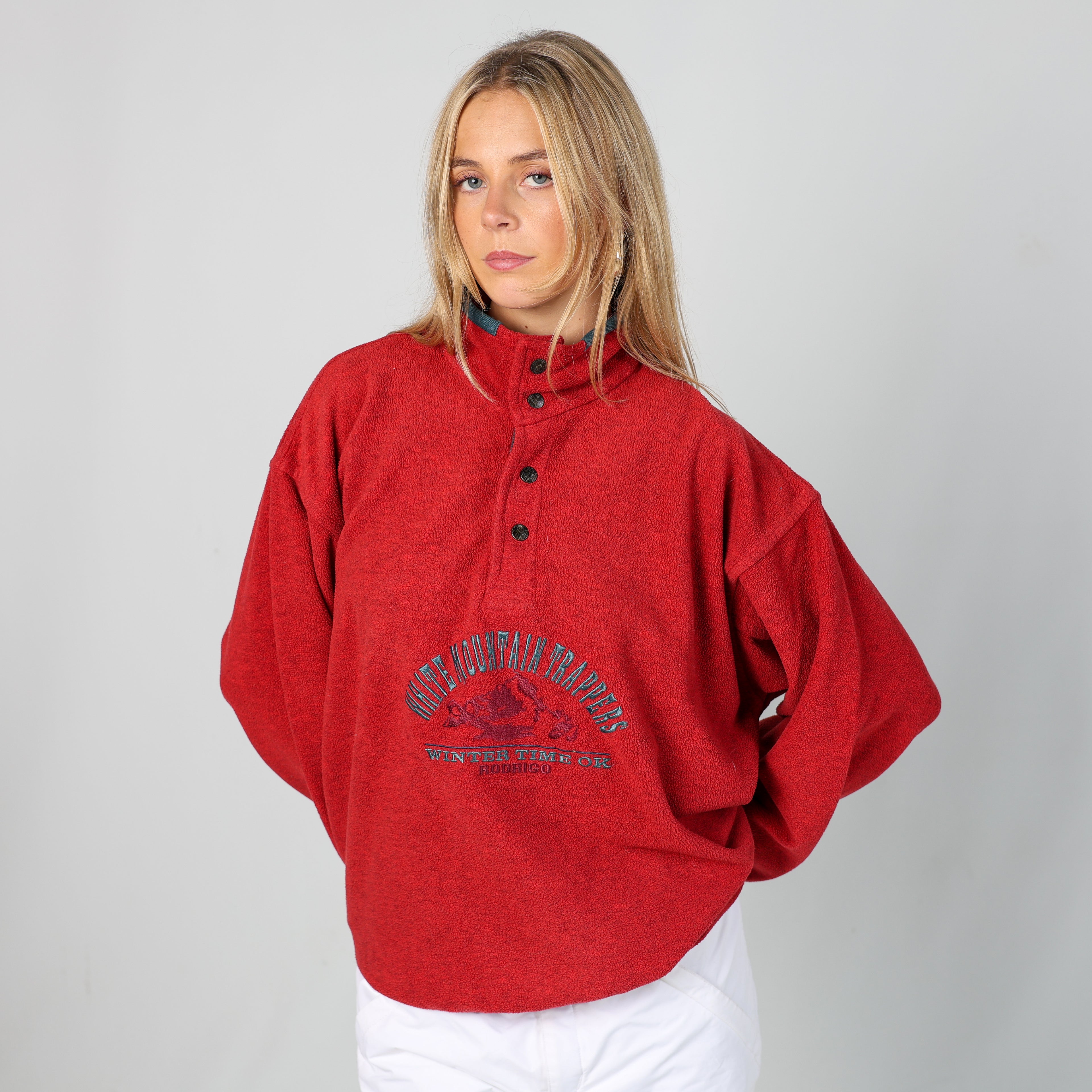 Red 90s Rodrigo Ski Fleece  (M)