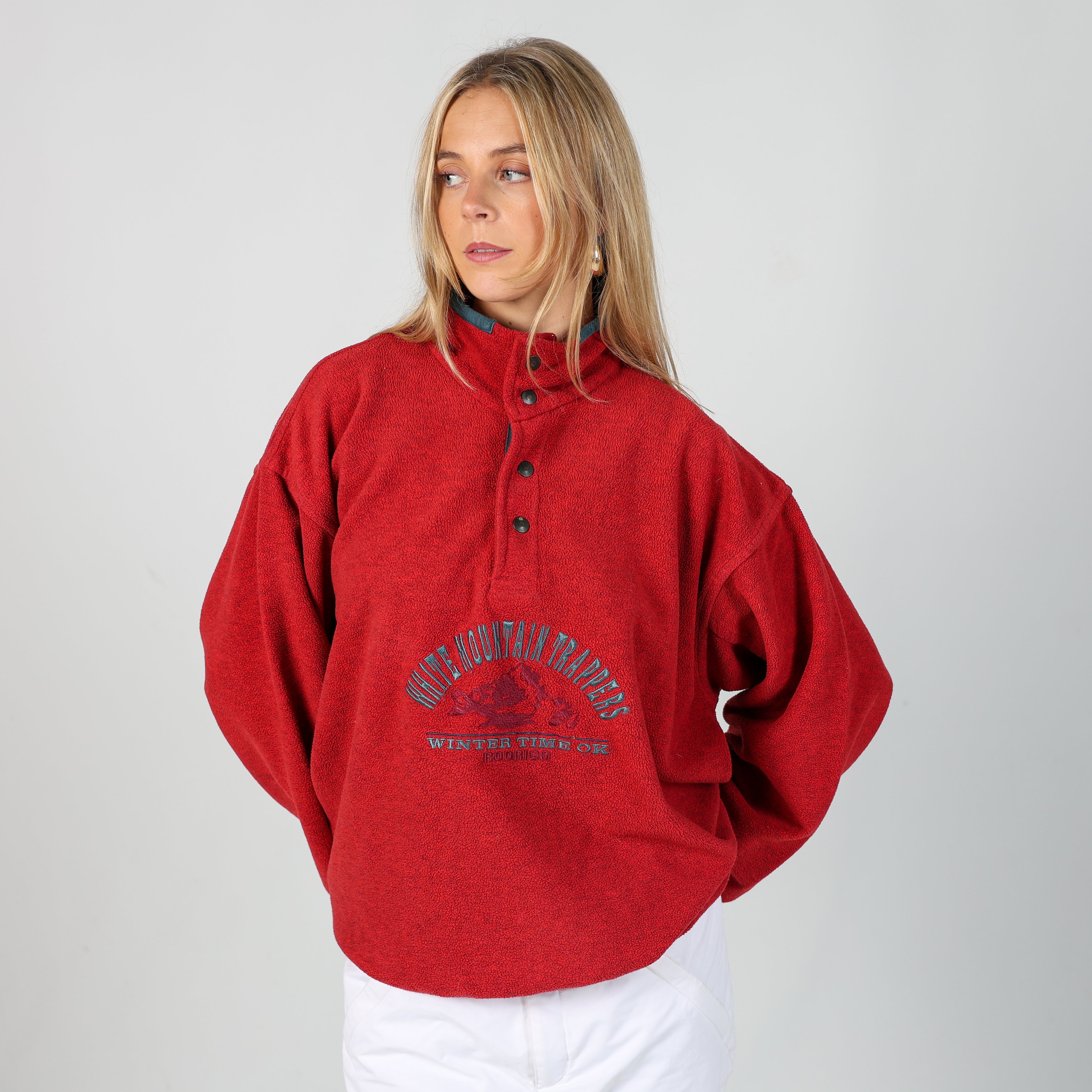 Red 90s Rodrigo Ski Fleece  (M)