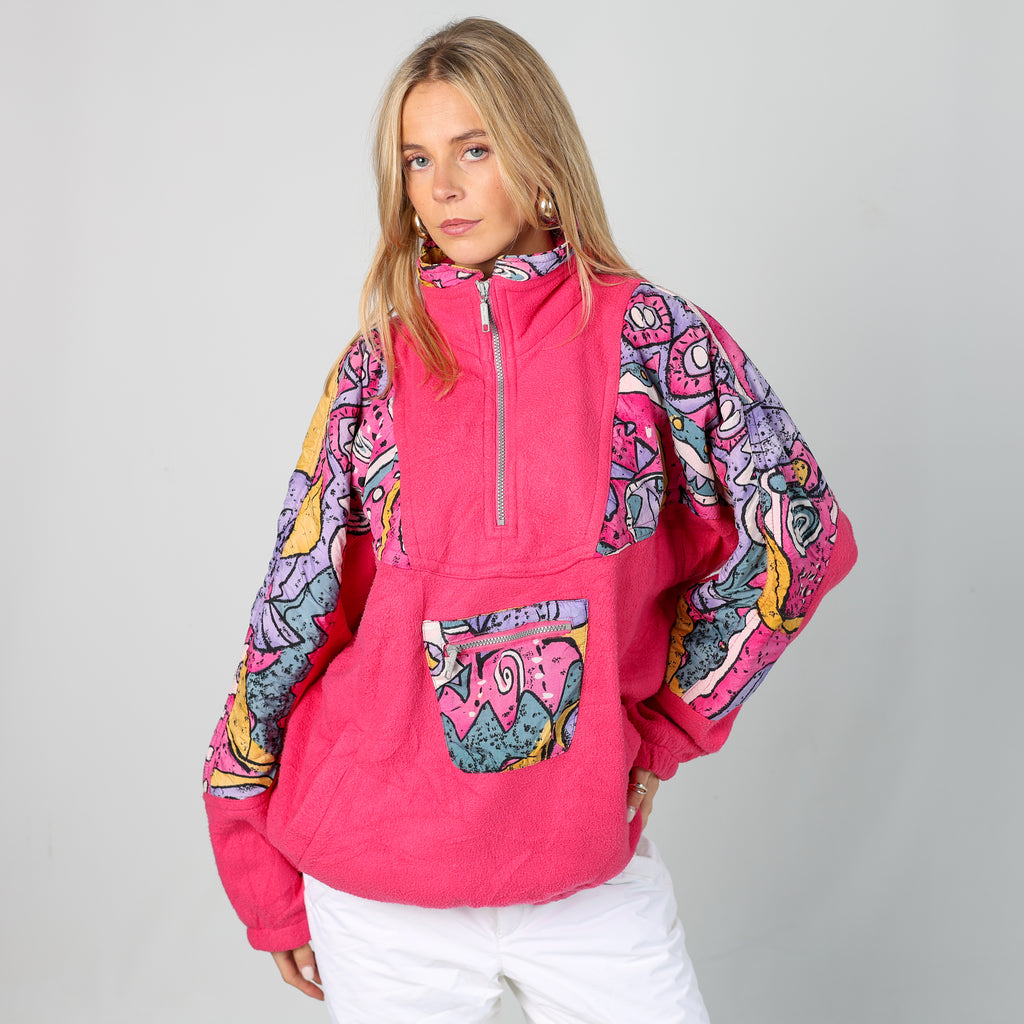 Pink 90s Etirel Ski Fleece  (S)